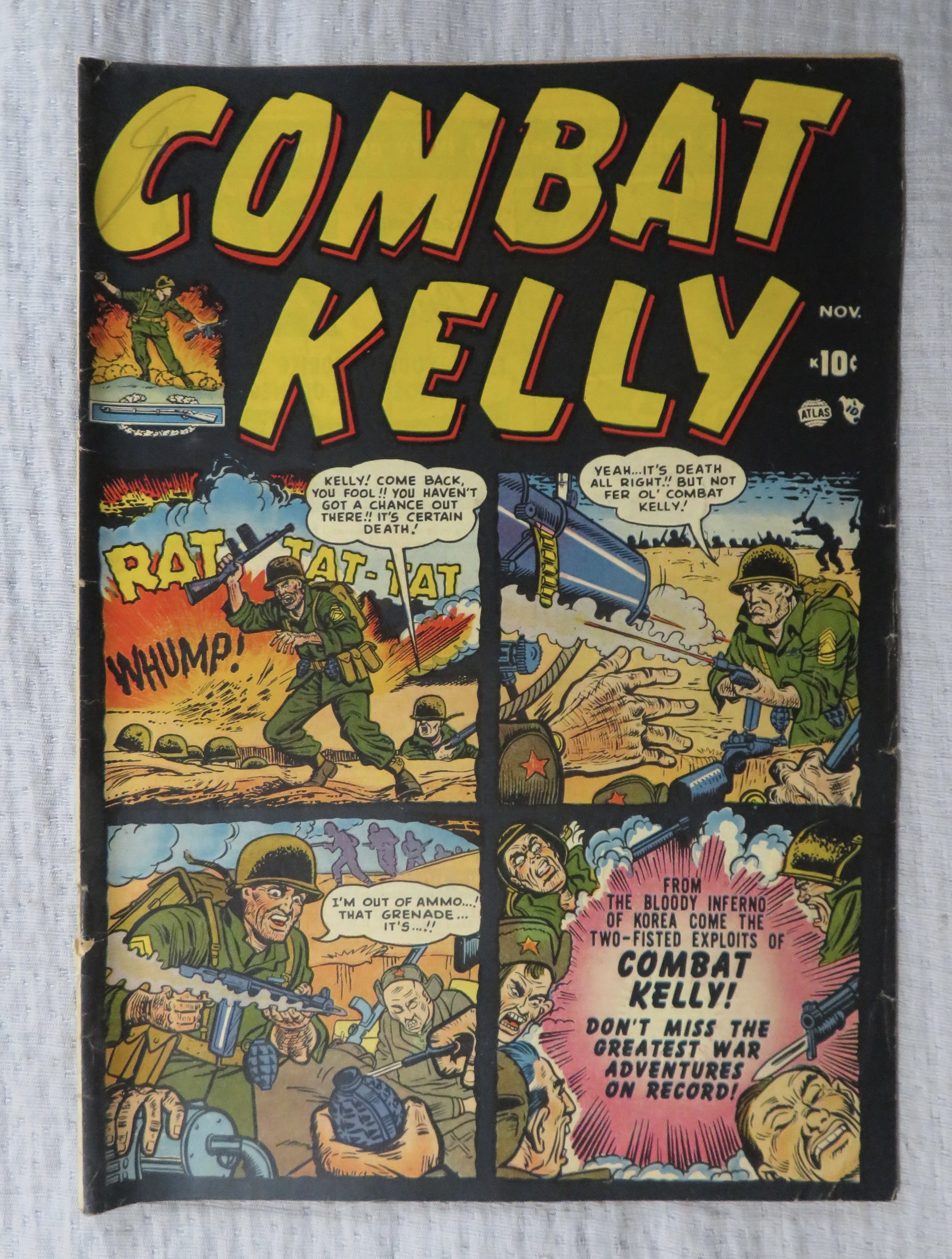 Combat Kelly Comic November 1951 Trapped In Korea