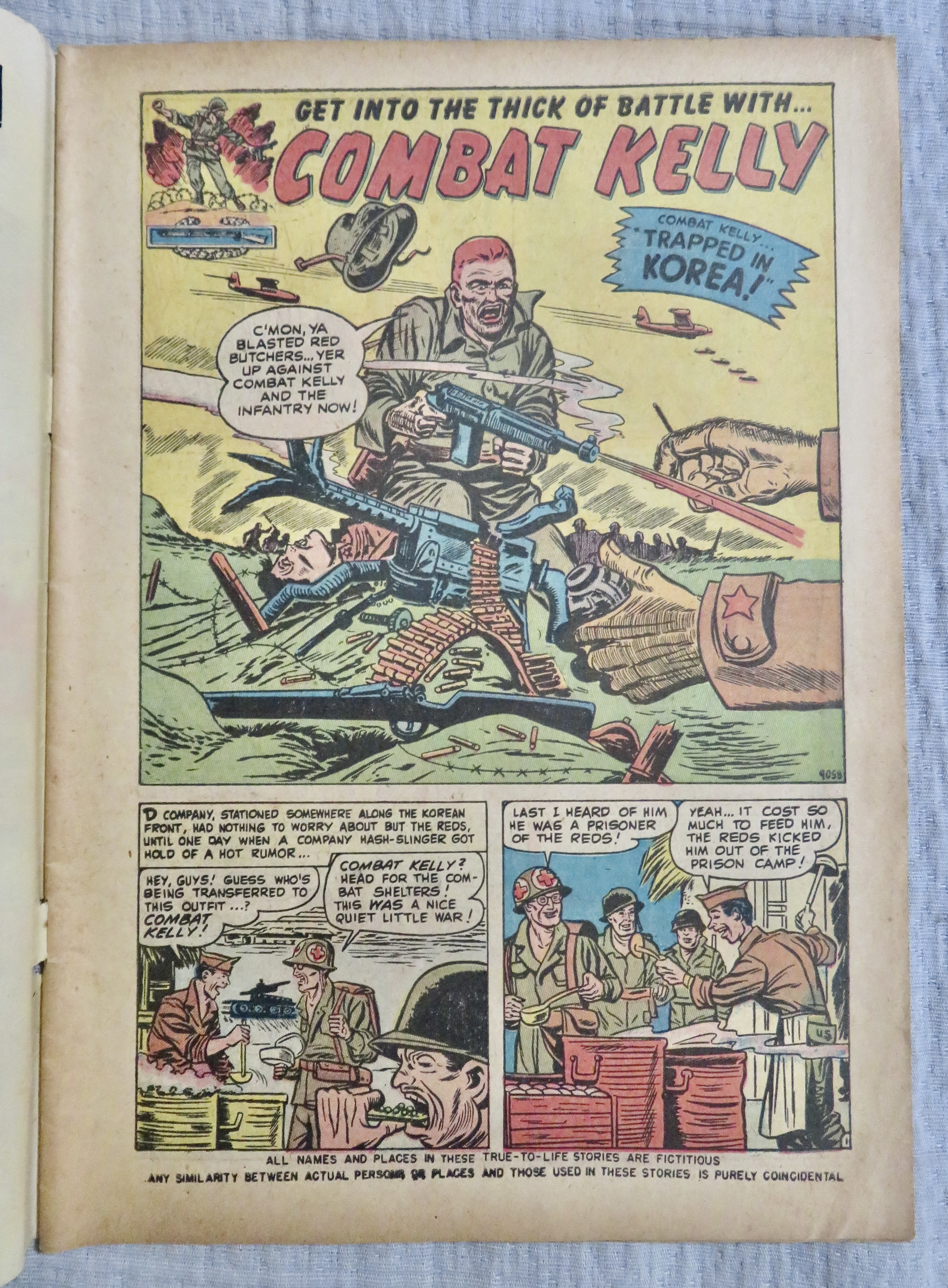 Combat Kelly Comic November 1951 Trapped In Korea