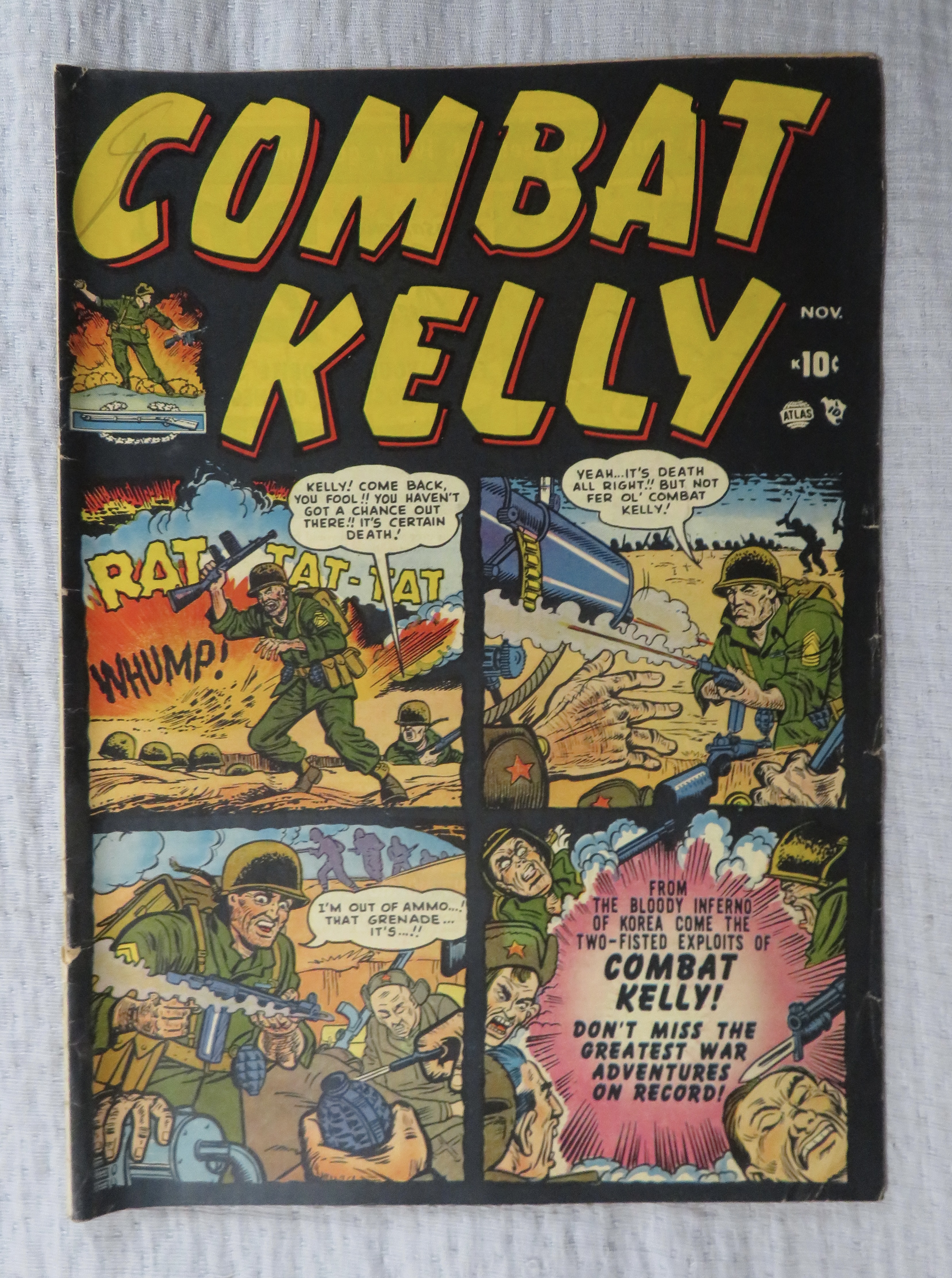 Combat Kelly Comic November 1951 Trapped In Korea