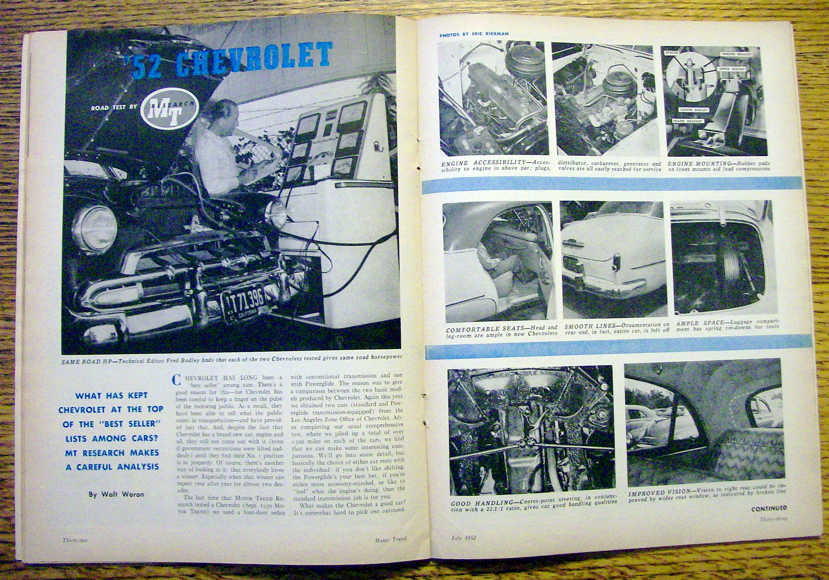 Motor Trend Magazine July 1952 Lincoln Continental