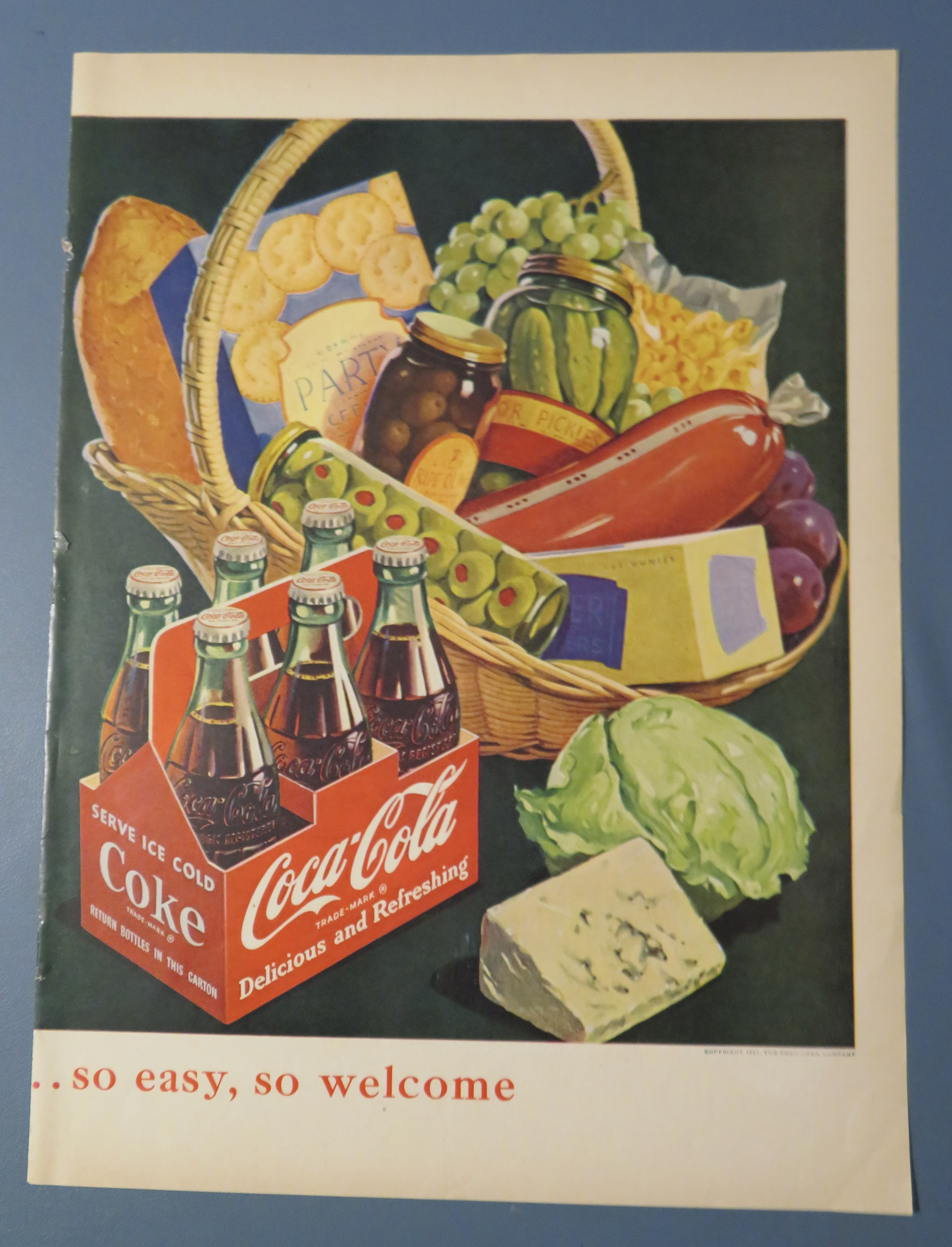 1951 Coca Cola (Coke) with Woman Shopping