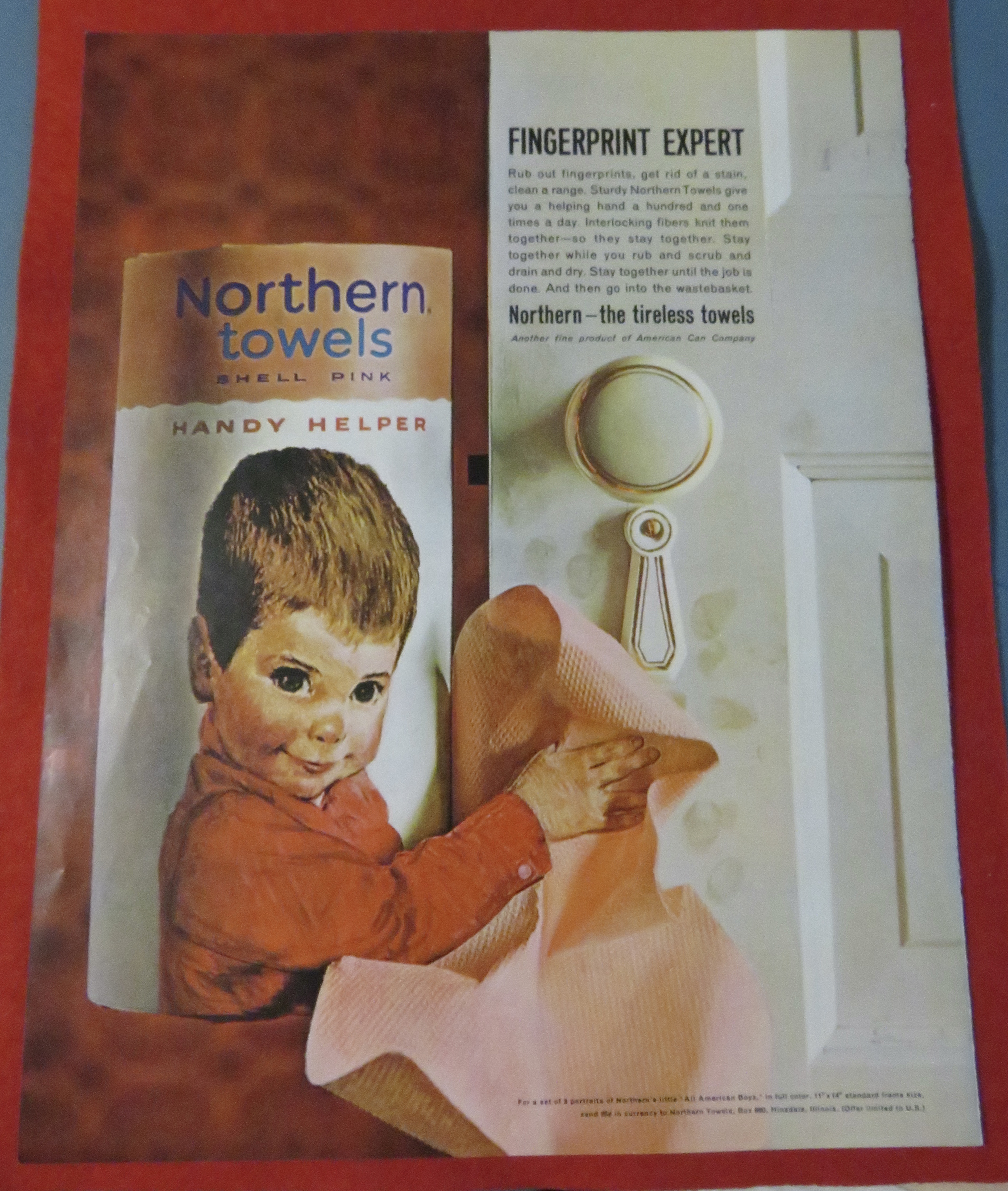 1962 Northern Towels with Fingerprint Expert