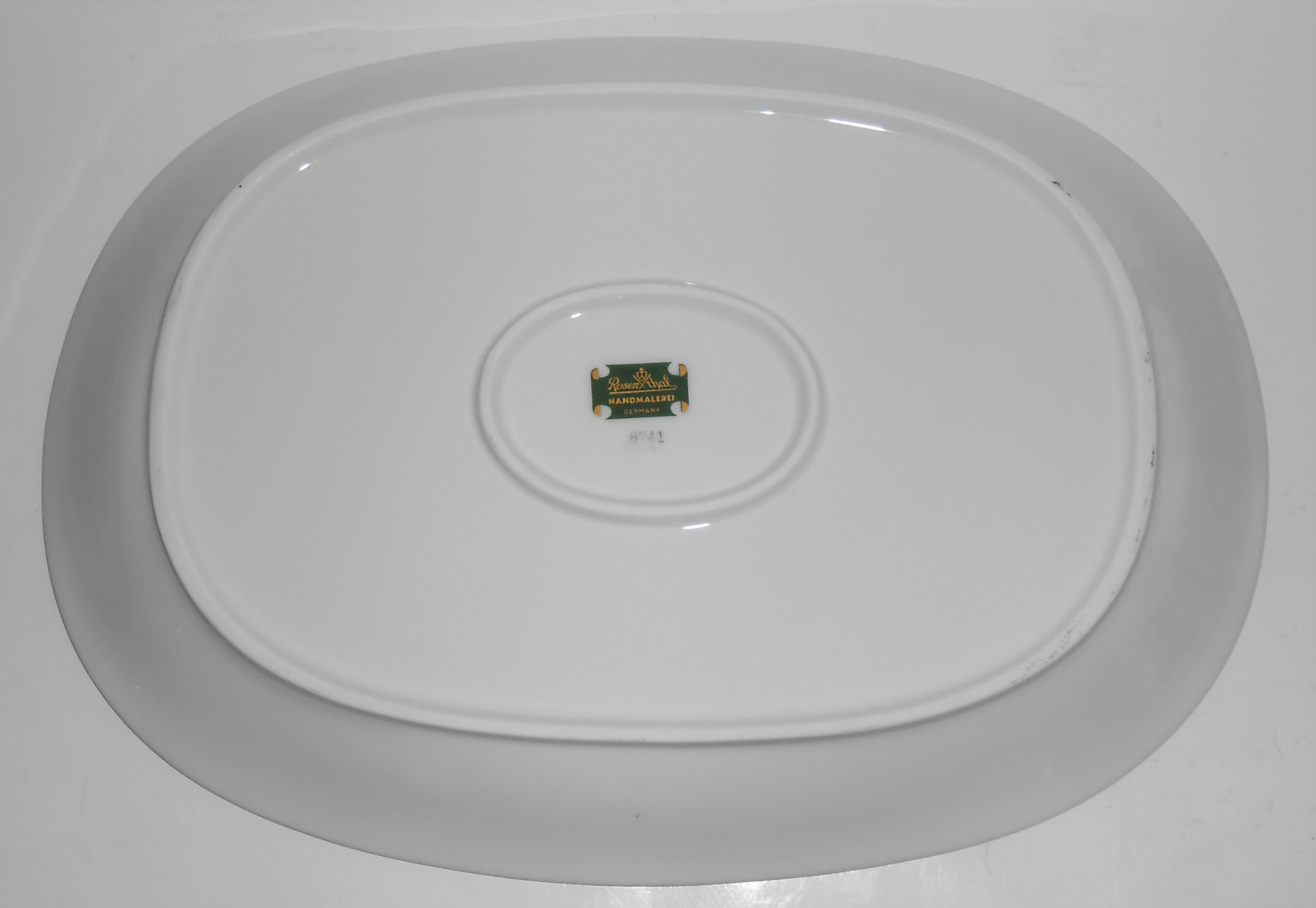Rosenthal Porcelain China Platinum Wheat 6741 Platter
