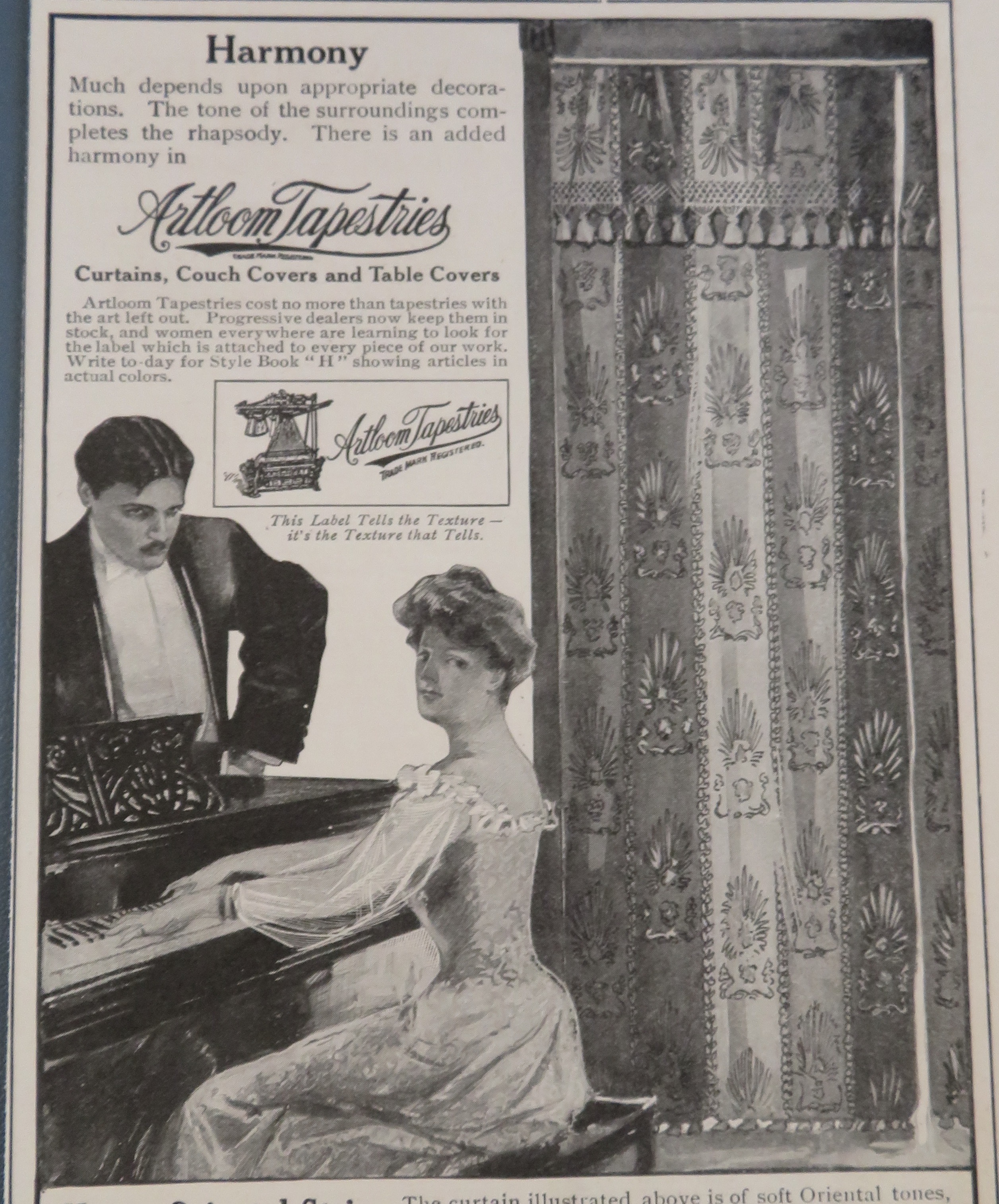 1906 Artloom Tapestries with Heavy Oriental Stripe