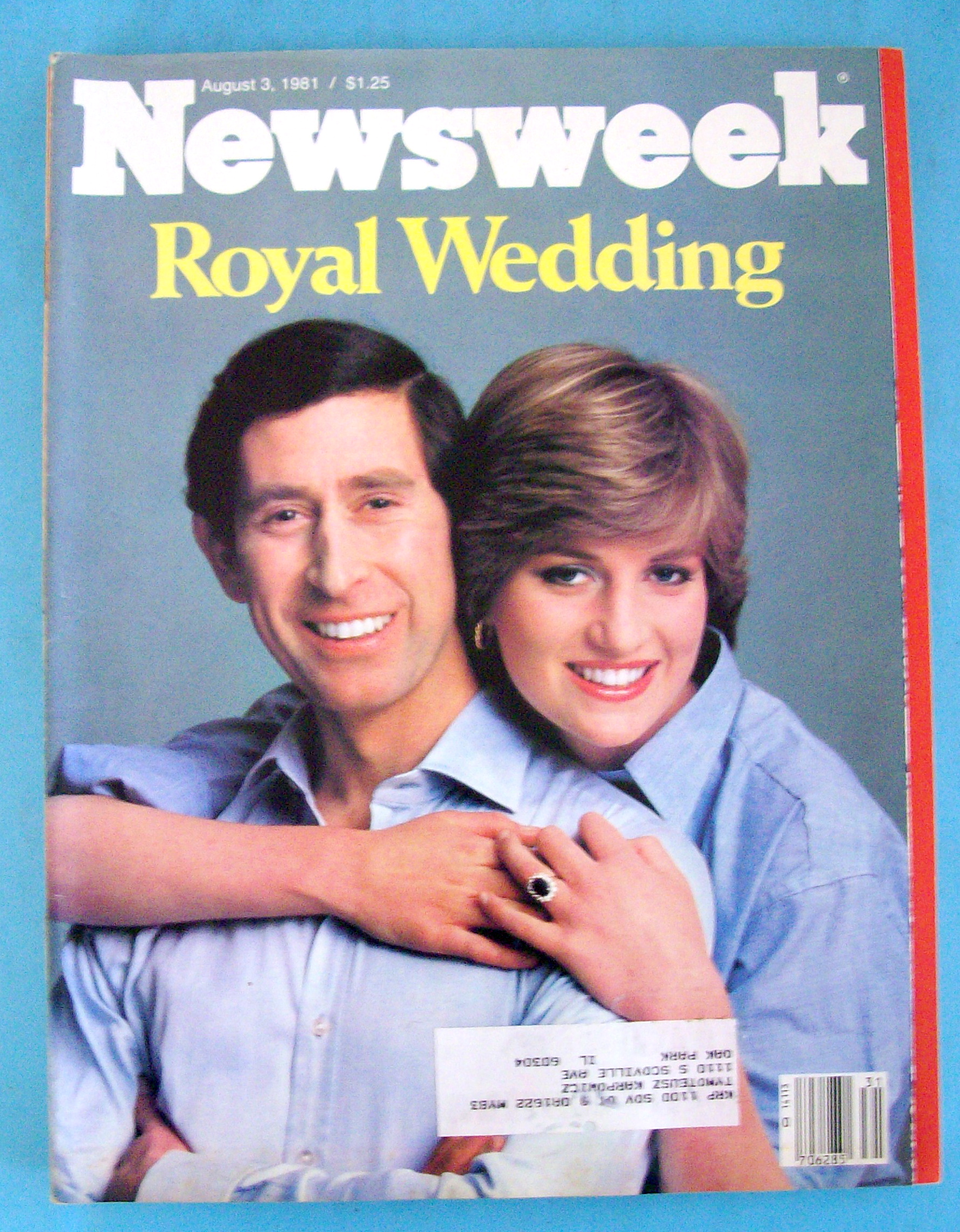 Newsweek Magazine - August 3, 1981 - Royal Wedding