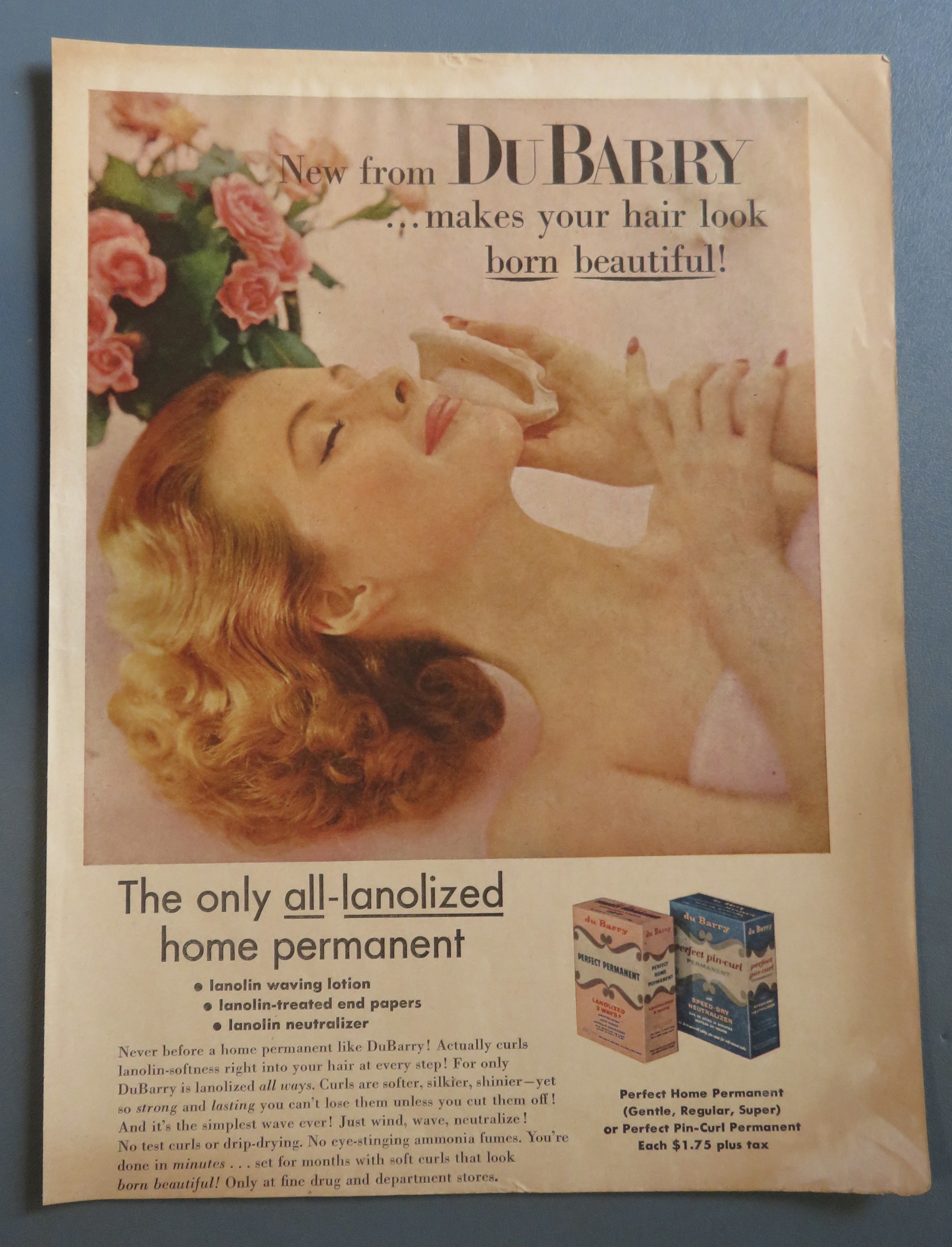 1956 Du Barry Home Permanent with Lovely Woman