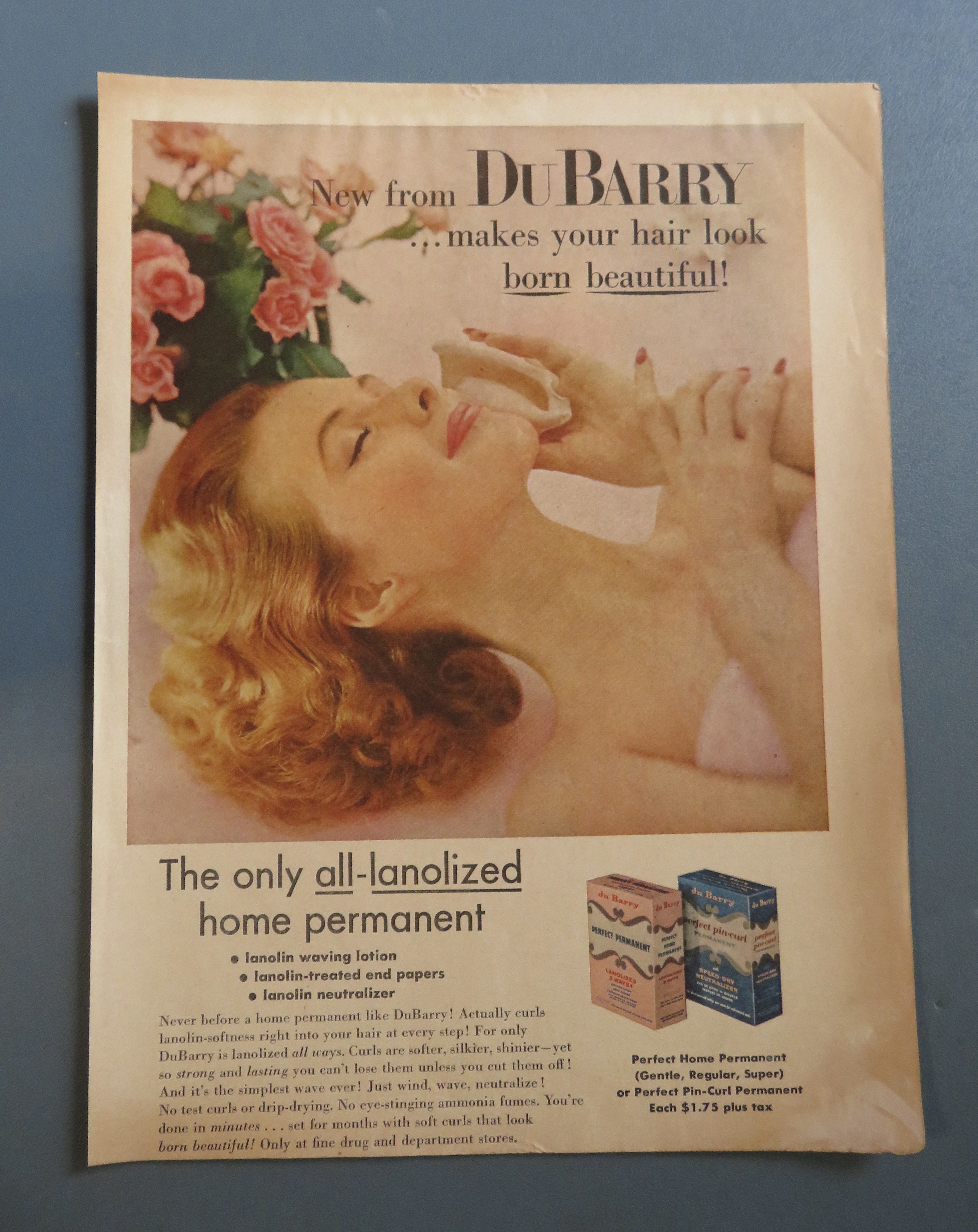 1956 Du Barry Home Permanent with Lovely Woman