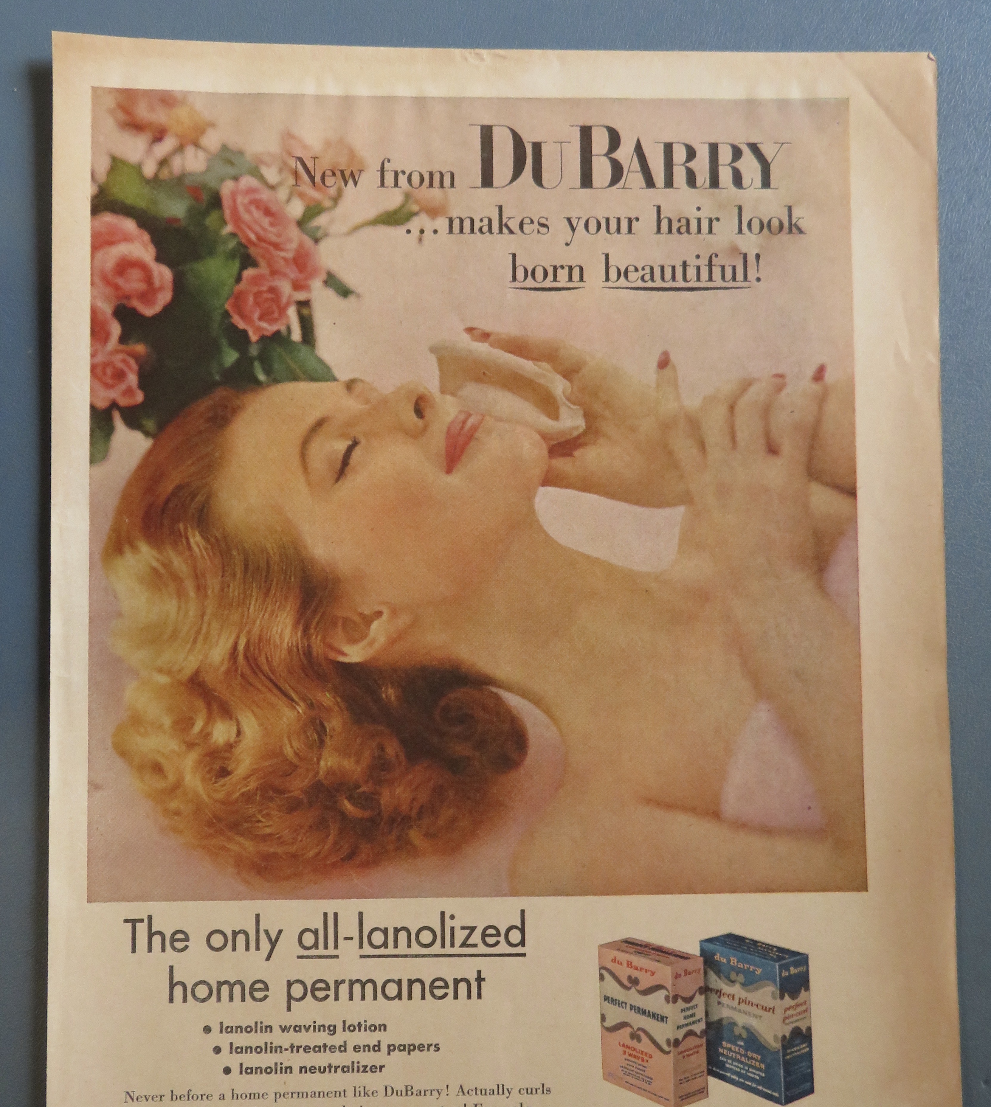 1956 Du Barry Home Permanent with Lovely Woman