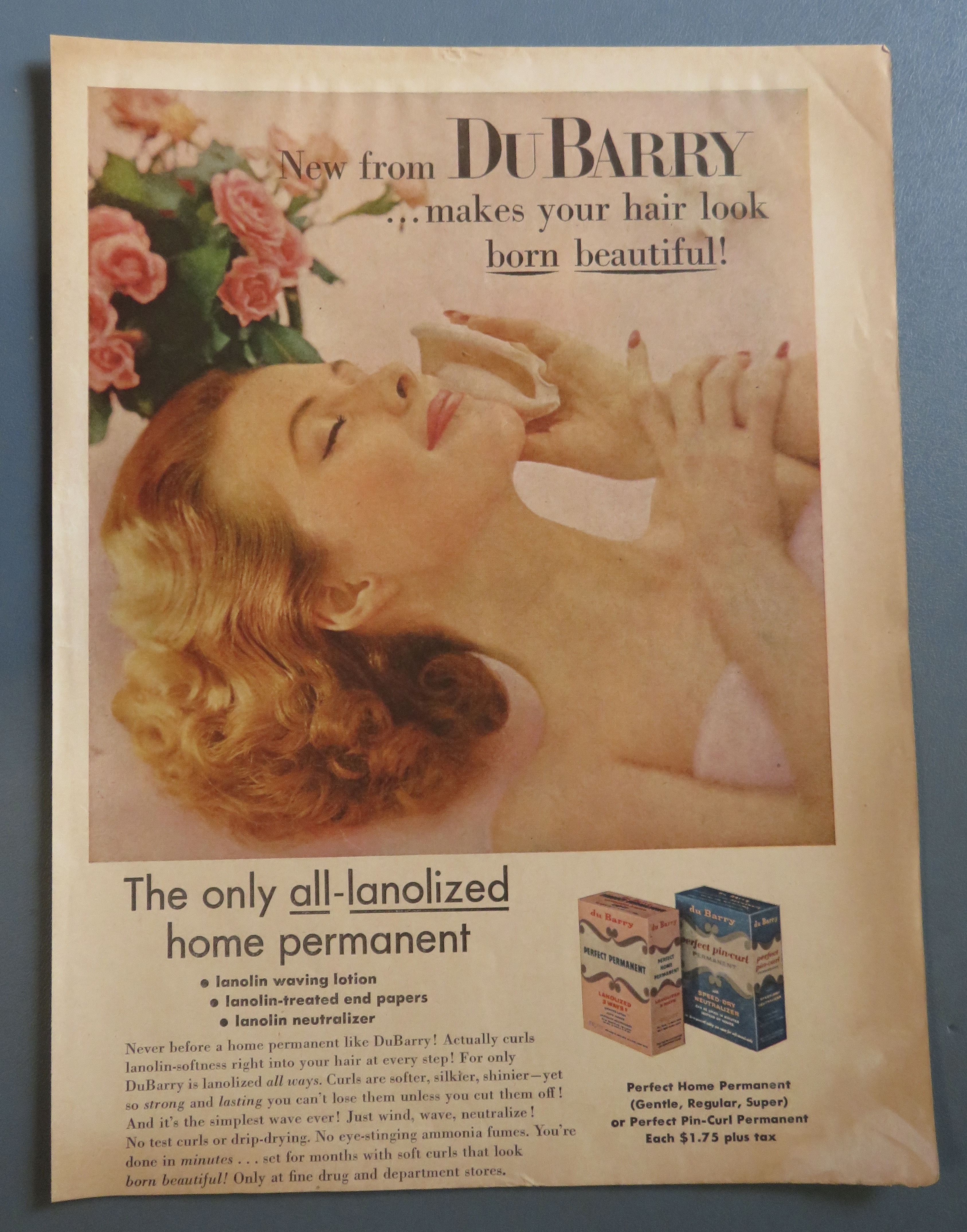 1956 Du Barry Home Permanent with Lovely Woman
