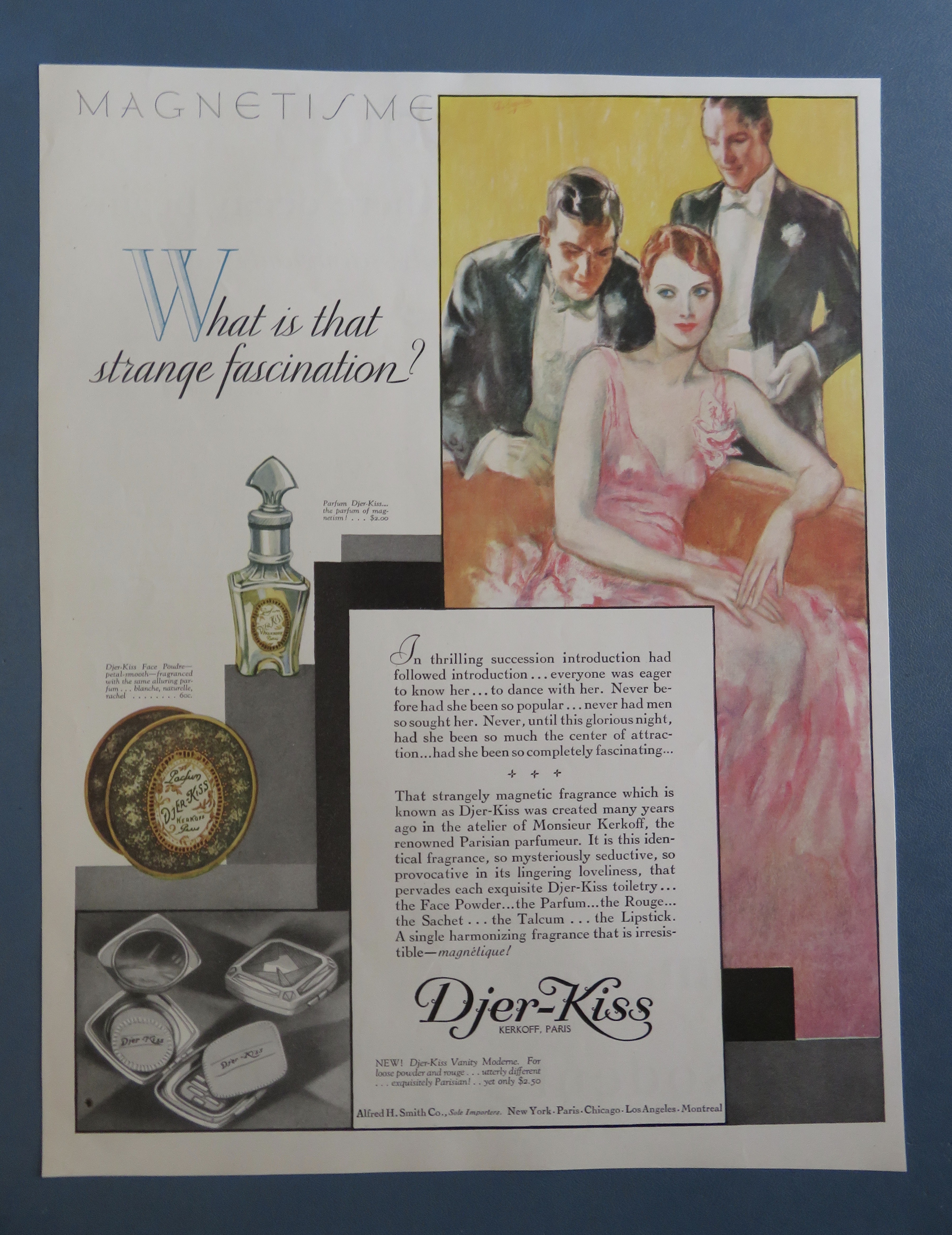 1920's Djer Kiss with Men Talking To A Woman
