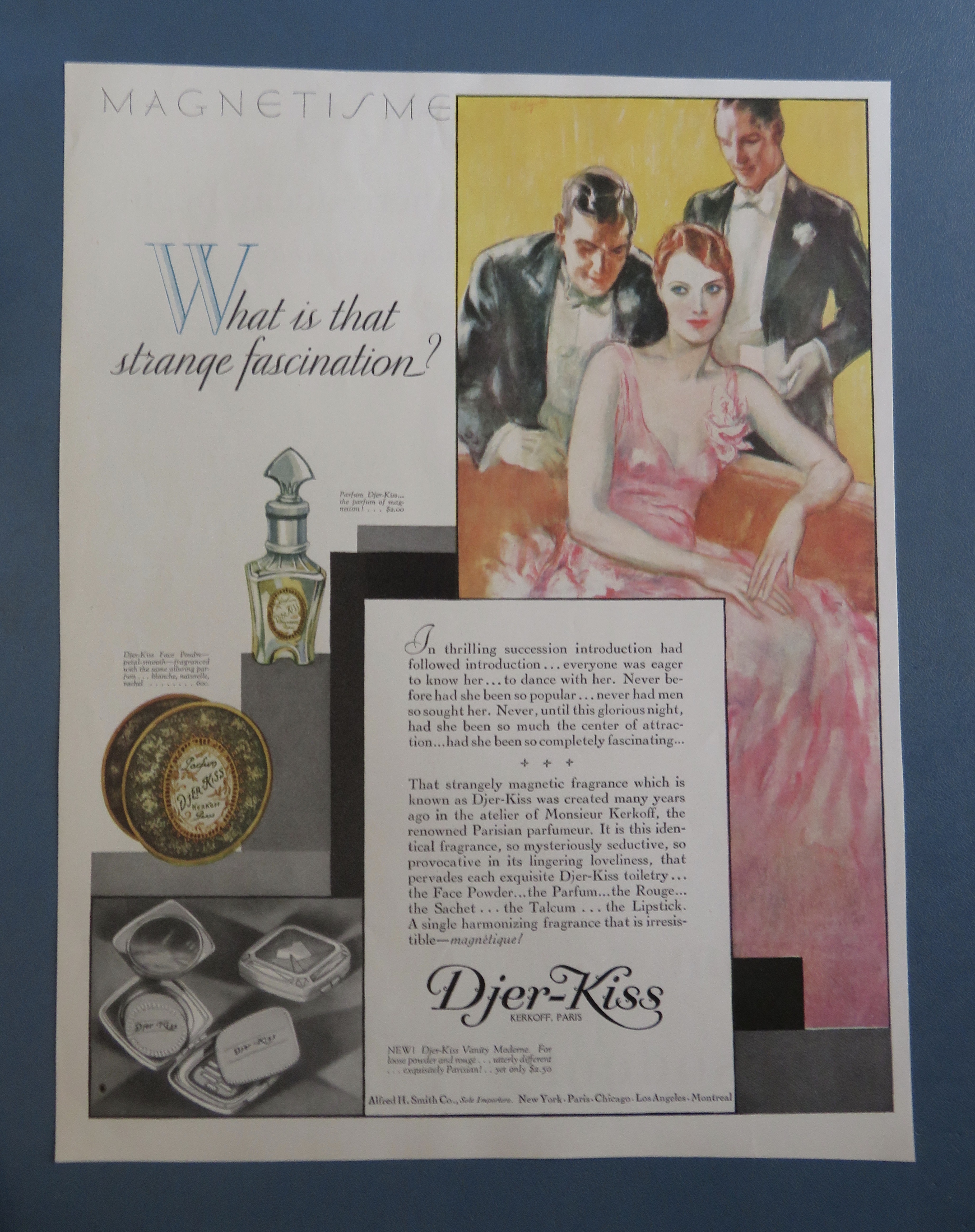 1920's Djer Kiss with Men Talking To A Woman