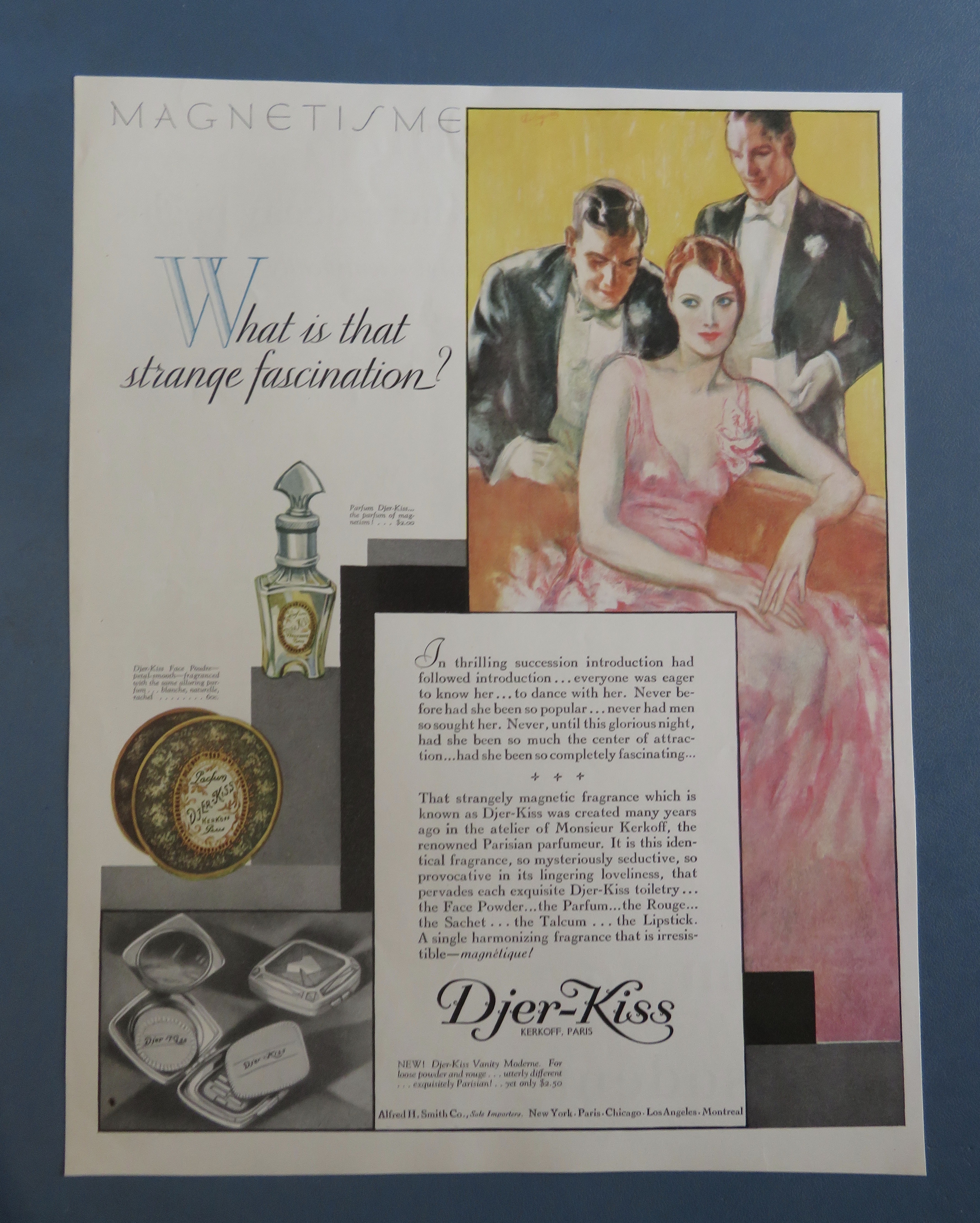 1920's Djer Kiss with Men Talking To A Woman