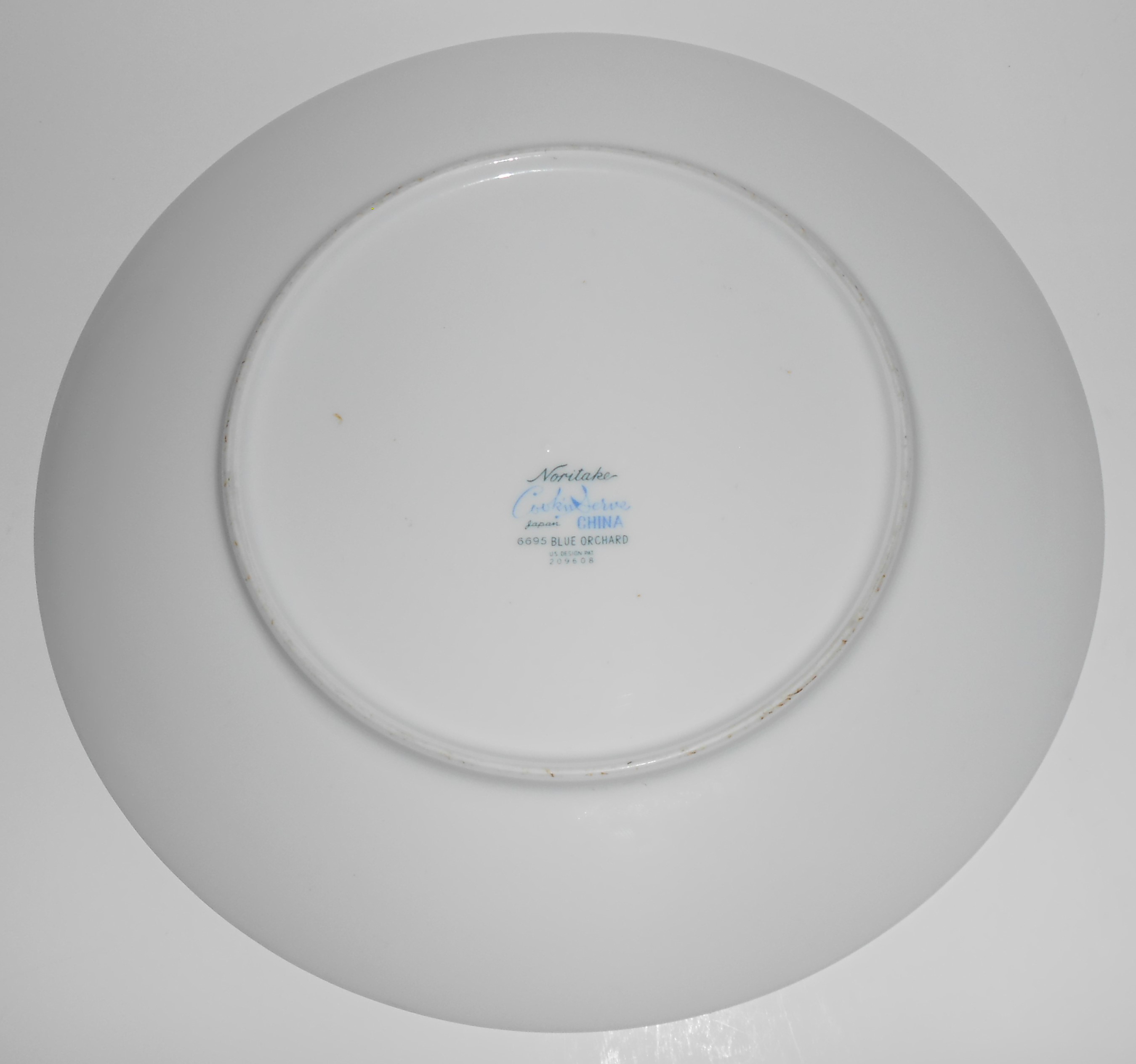 Noritake Porcelain China 6695 Blue Orchard Dinner Plate