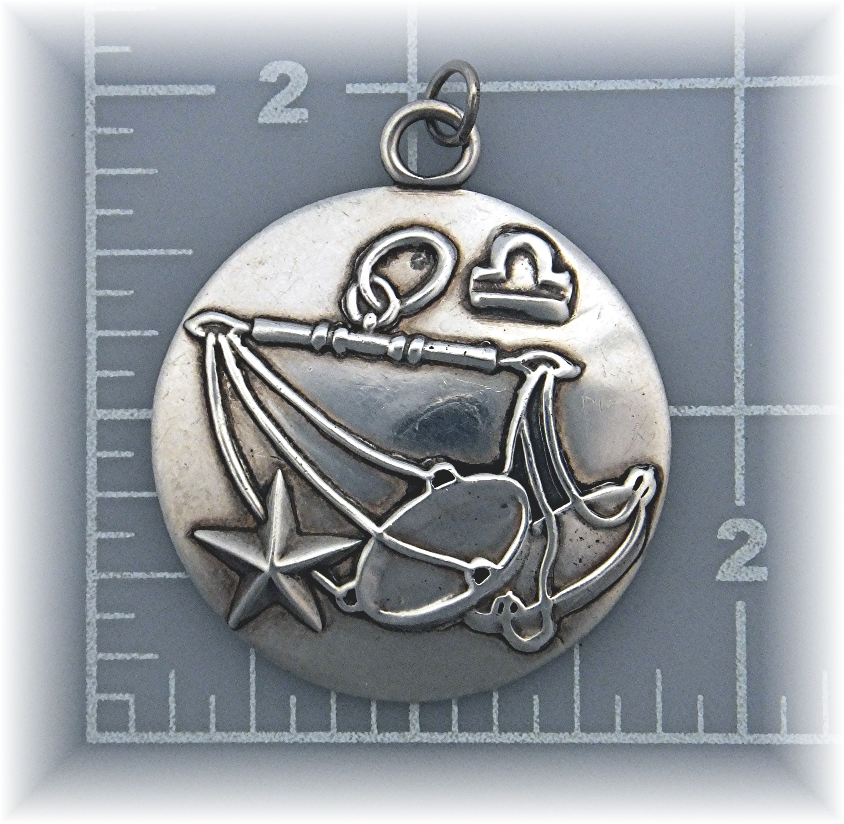 Taxco Mexico Margot Zodiac Sterling Silver Charm Aquari