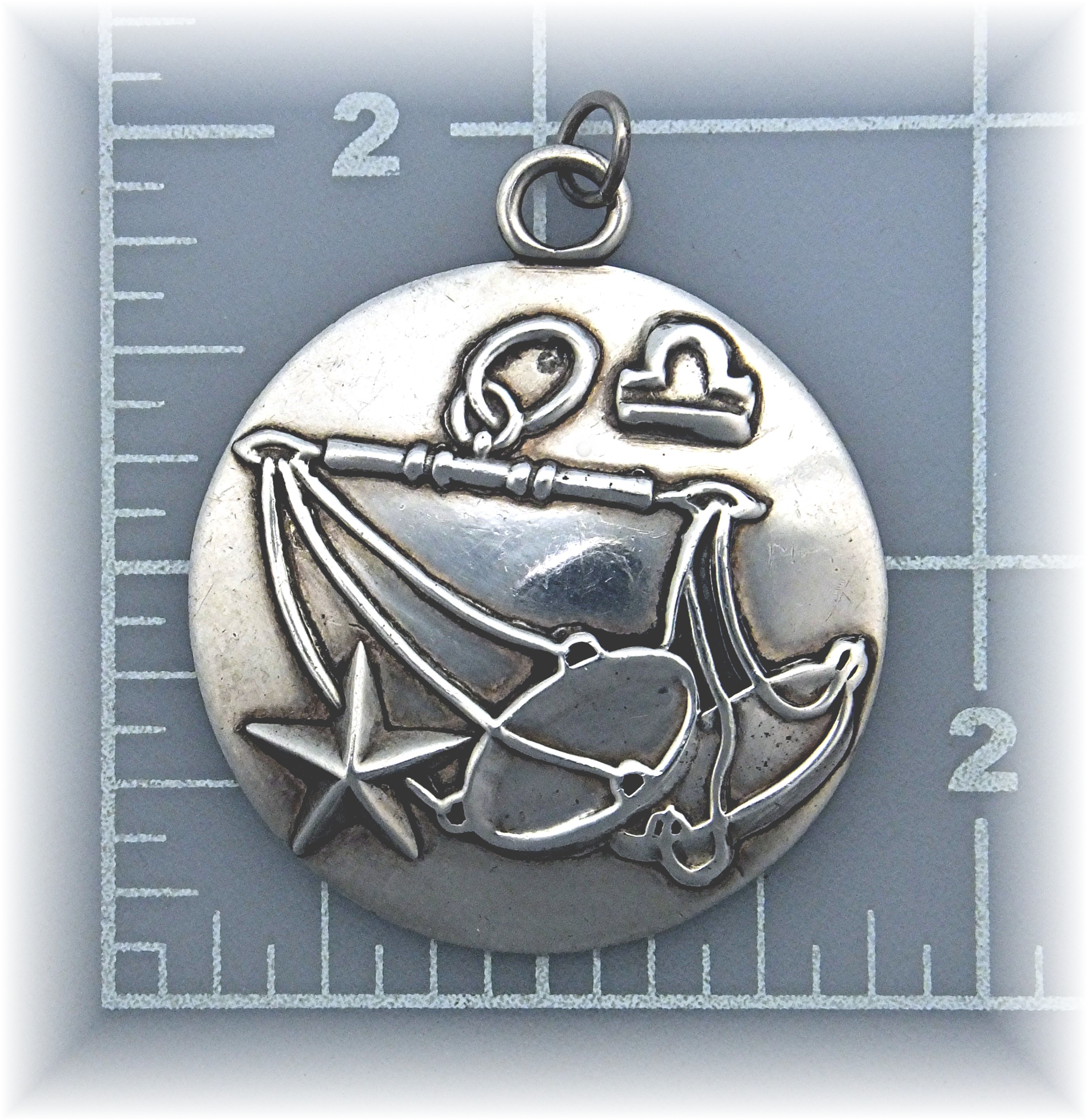 Taxco Mexico Margot Zodiac Sterling Silver Charm Aquari
