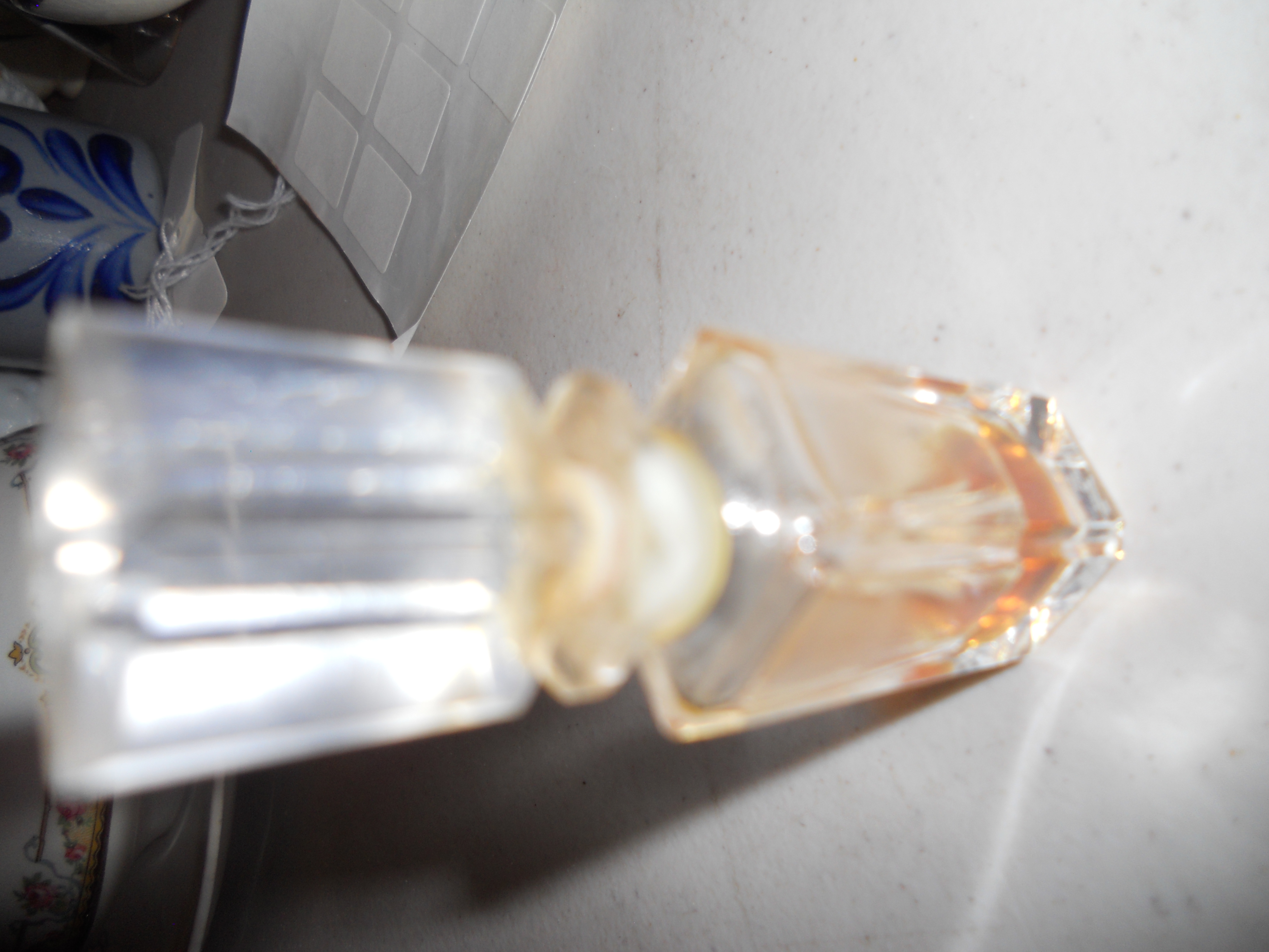 Perfume Bottle W/Stopper, Miniature