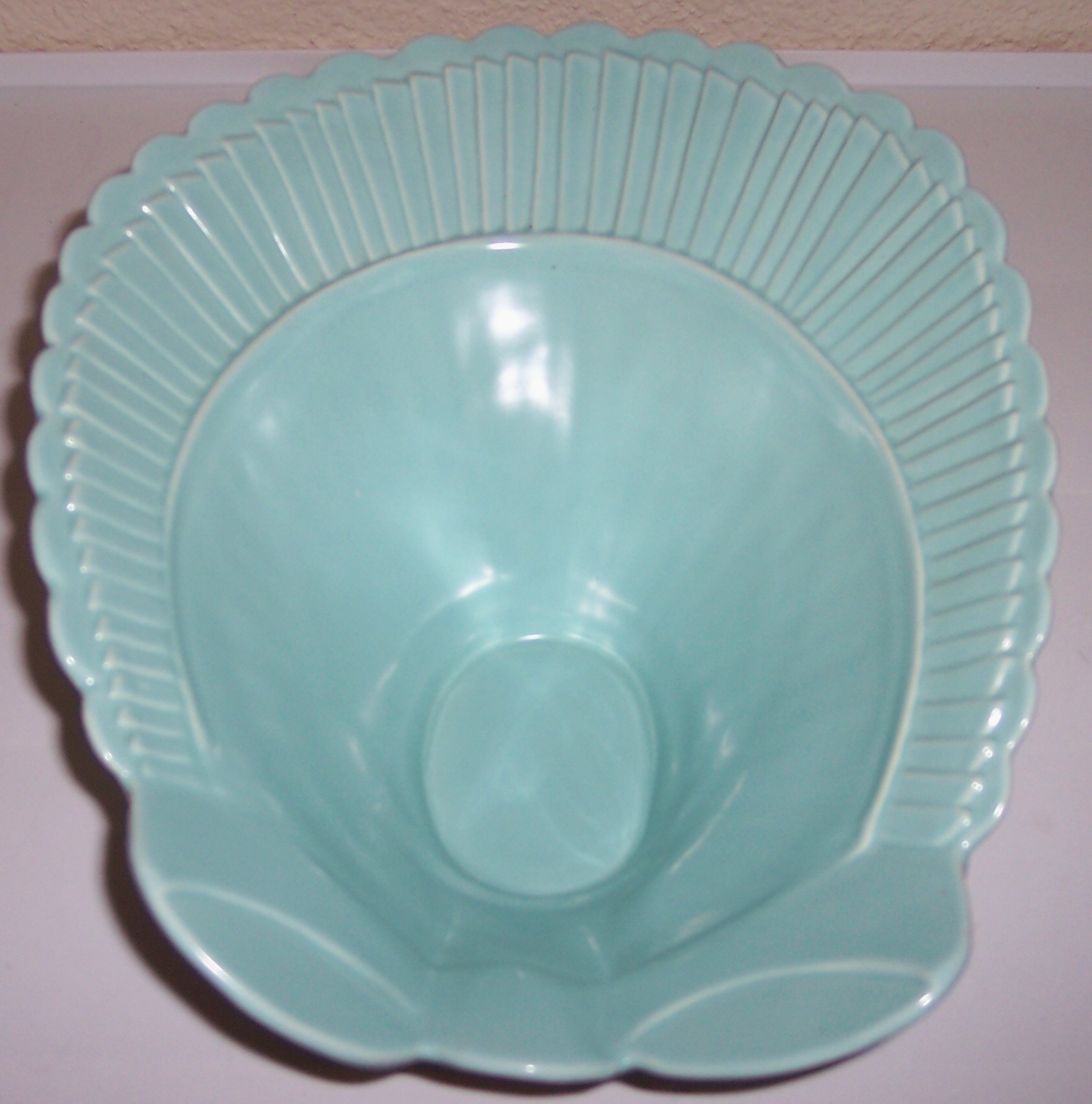 Franciscan Pottery Capistrano Art Ware Turq Bonnet Vase