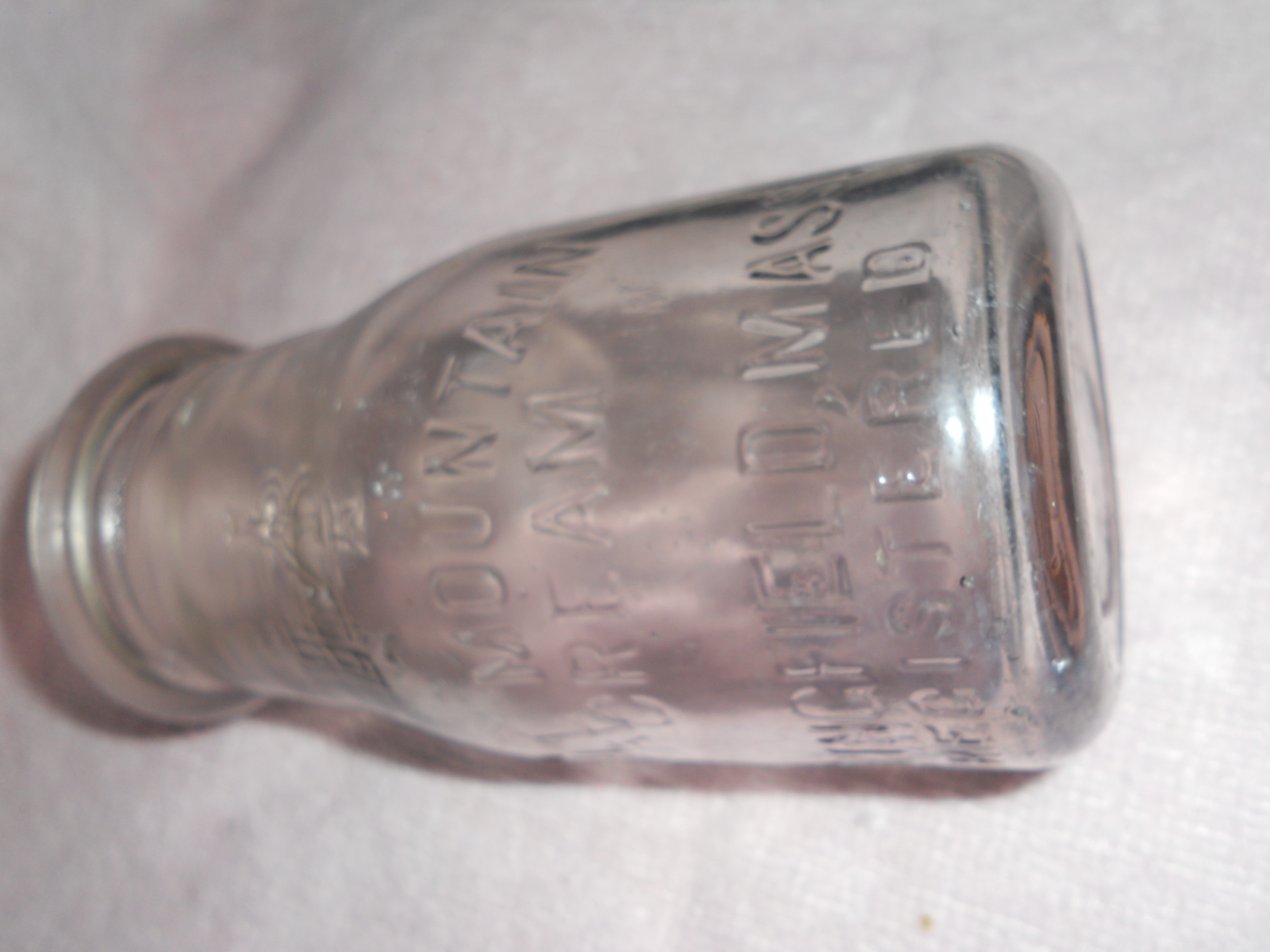 Ball Mountain Cream Bottle Springfield Mass
