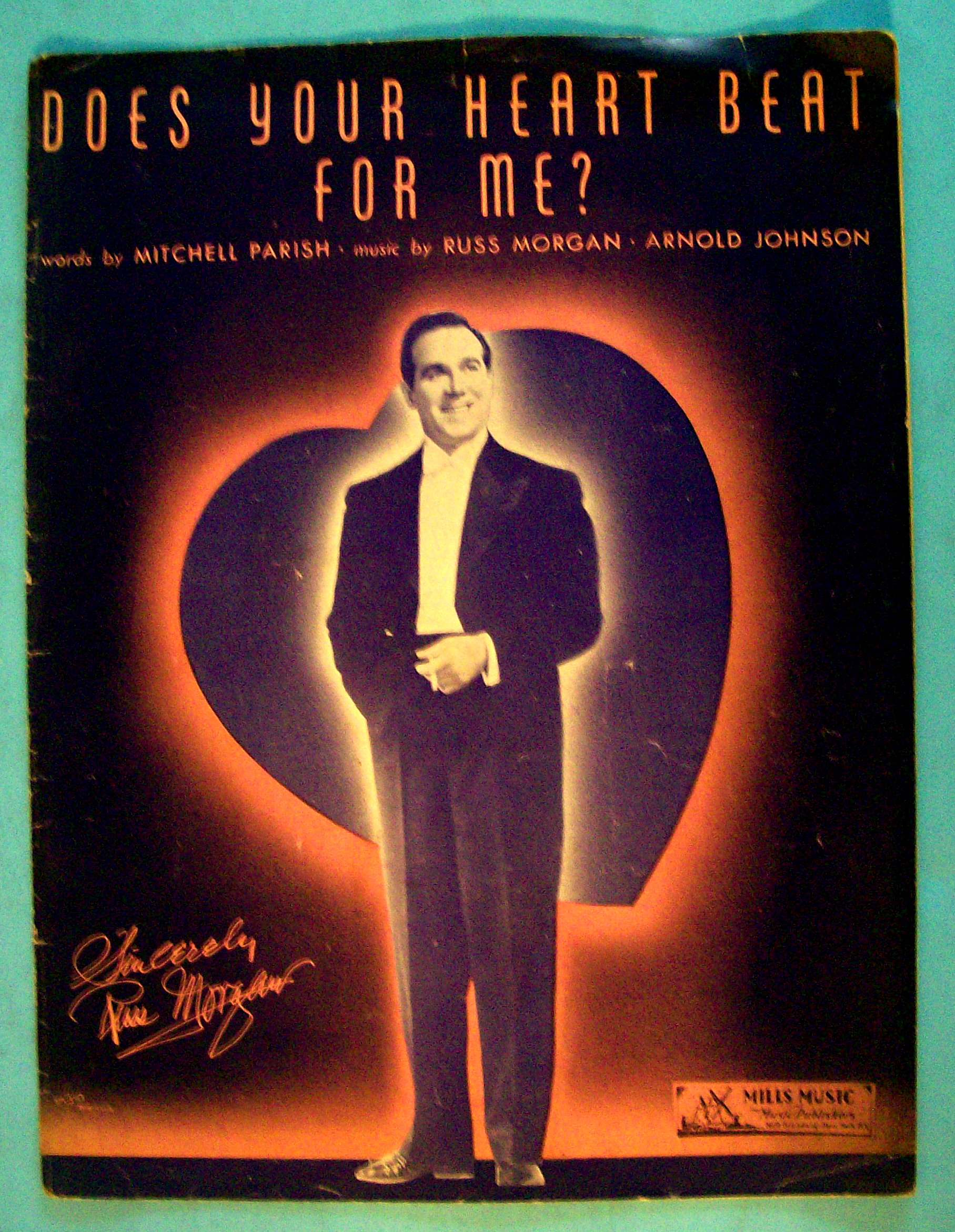 Sheet Music For 1936 Does Your Heart Beat For Me?