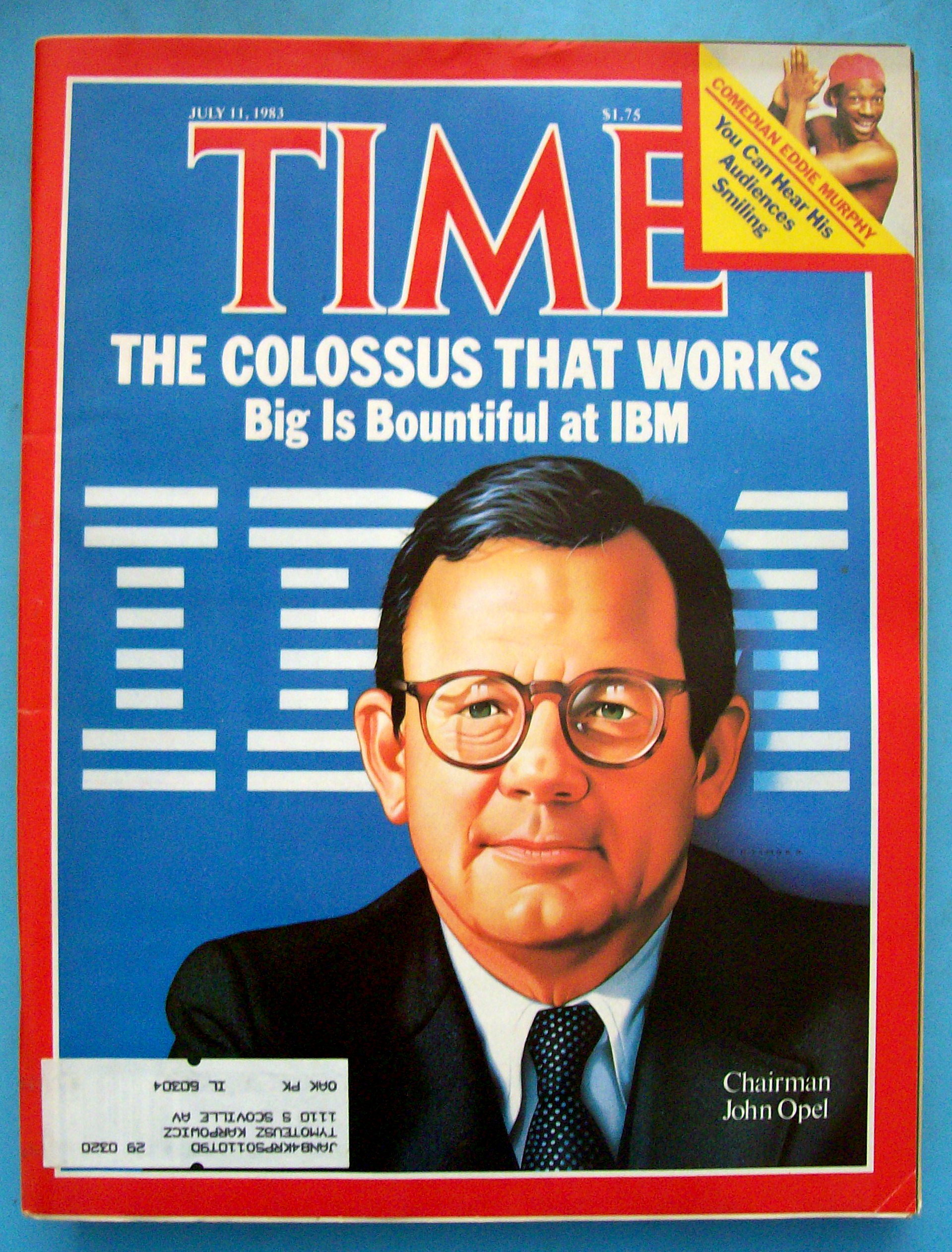 Time Magazine - July 11, 1983 - John Opel