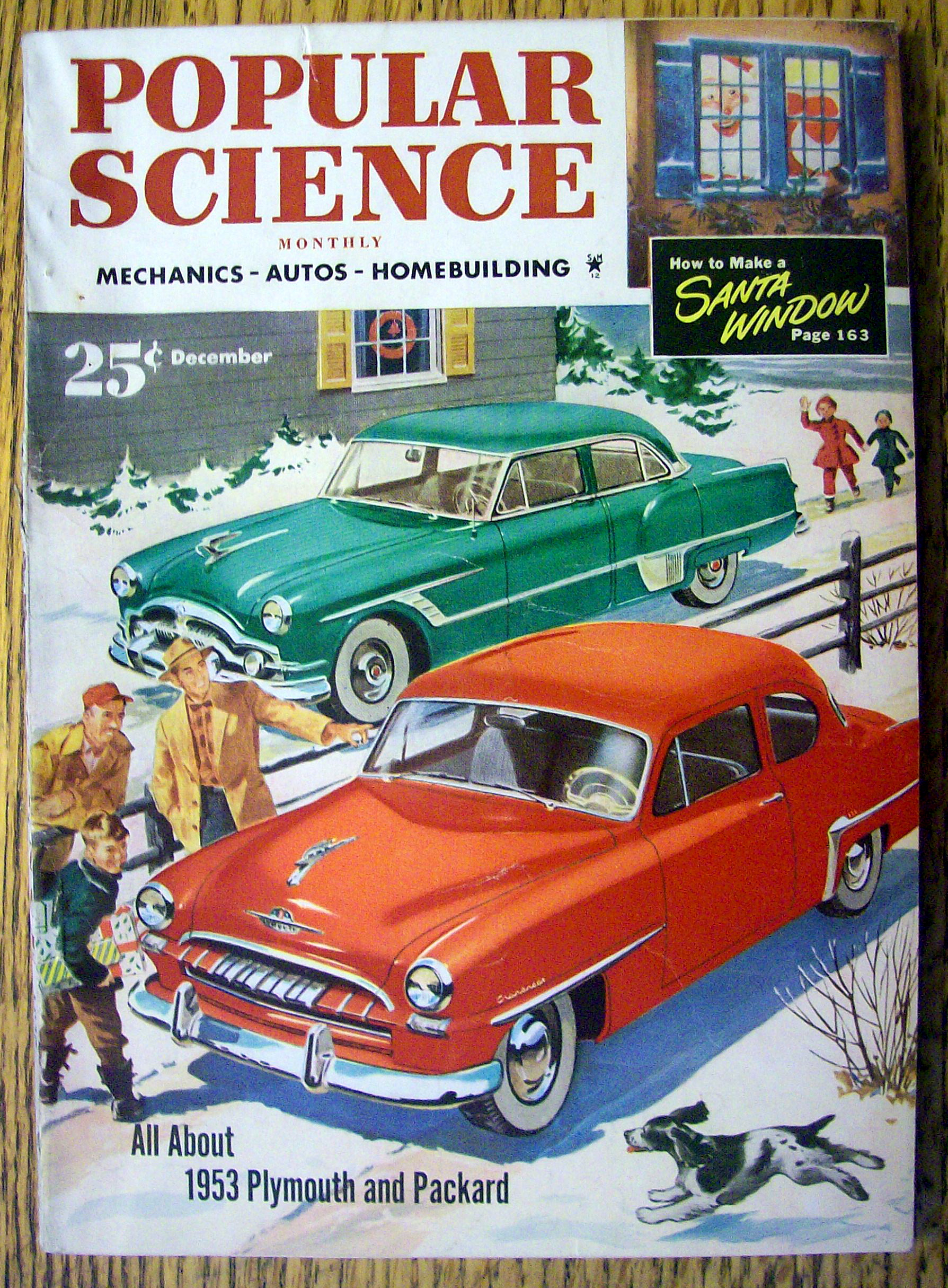 Popular Science Magazine-December 1952-1953 Cars