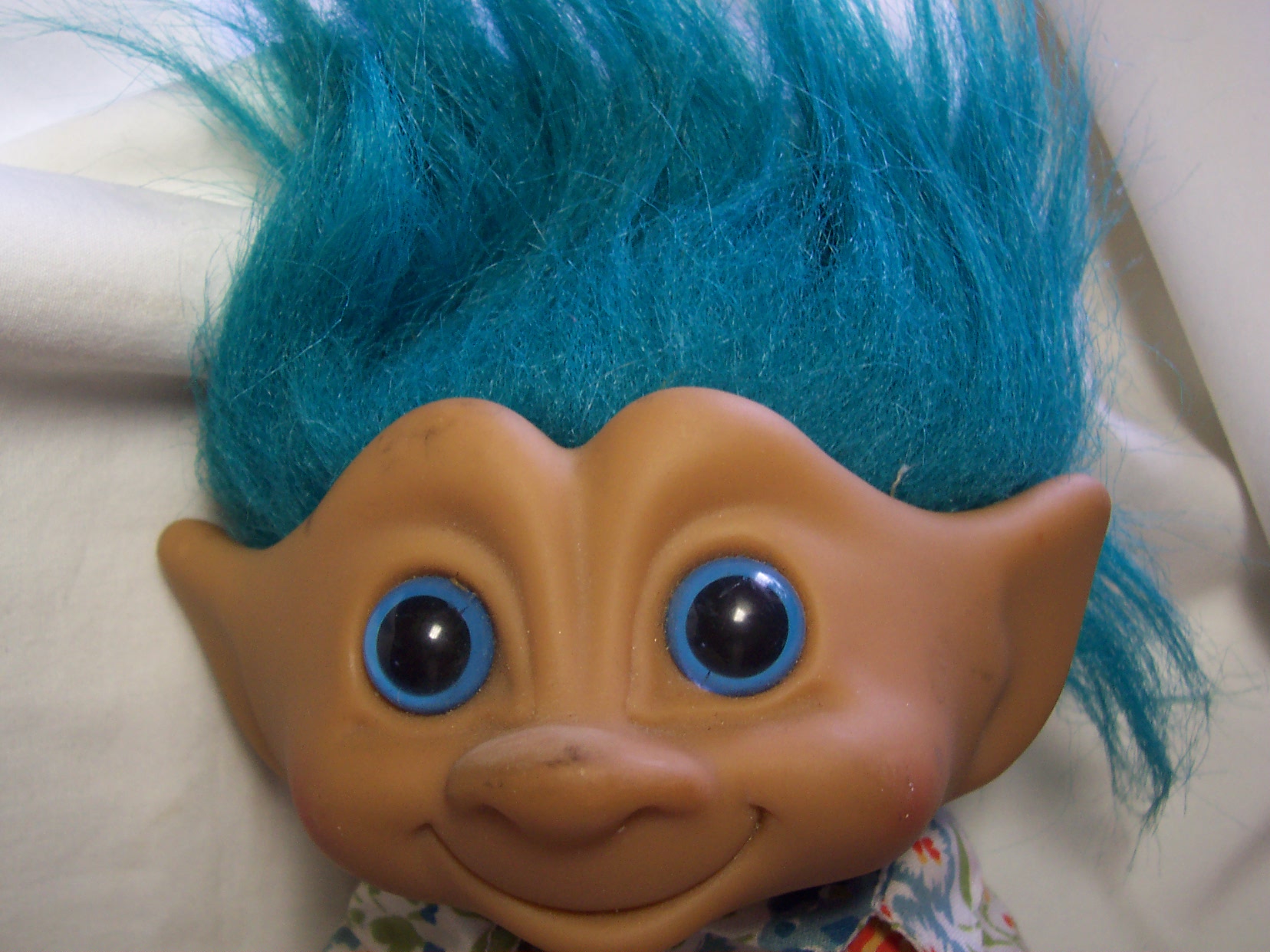 Boy Troll Ace Novelty Blue Hair 10 inch