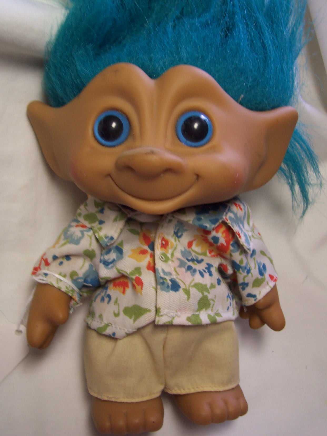 Boy Troll Ace Novelty Blue Hair 10 inch