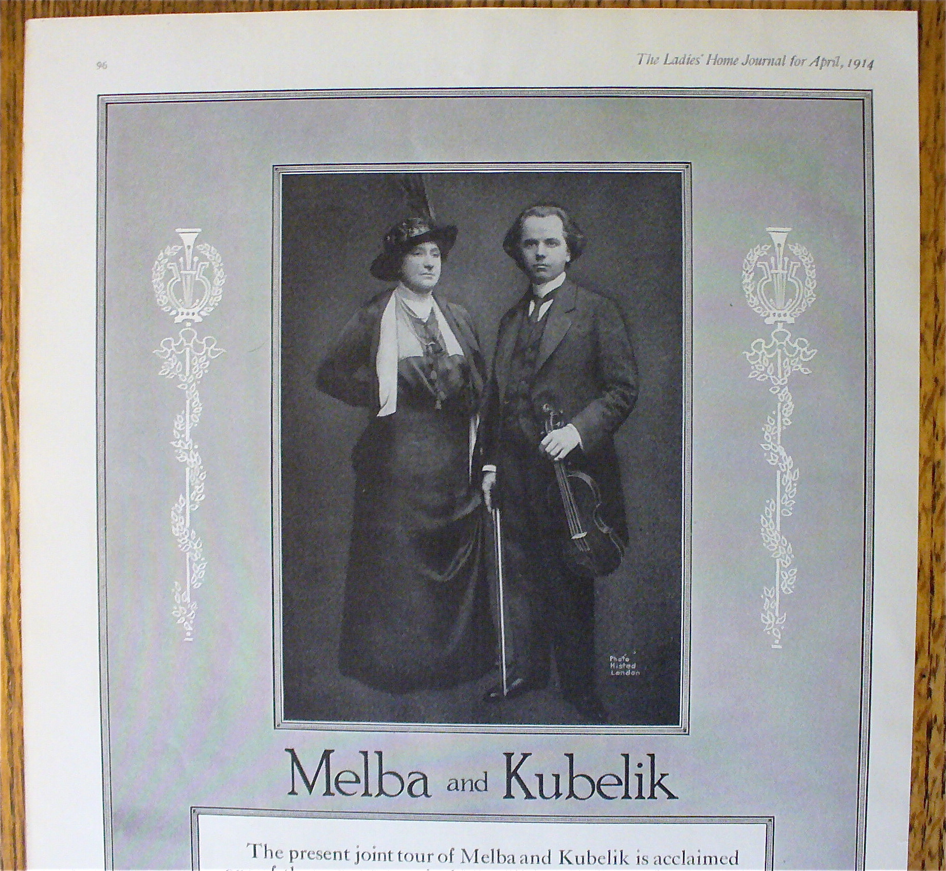 1914 Victor Records with Melba & Kubelik