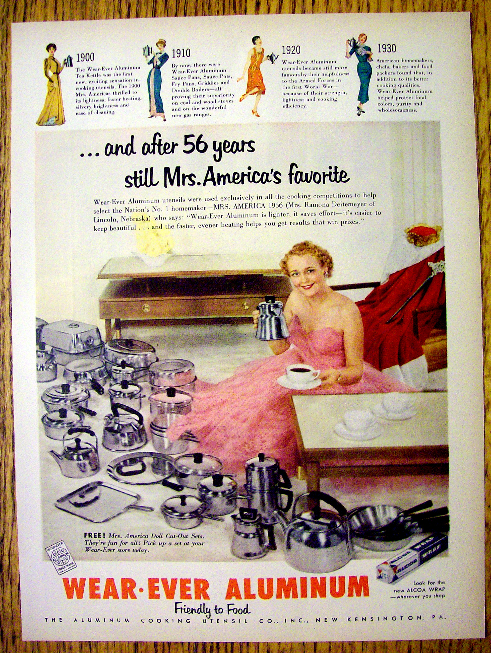 1956 Wear-Ever Aluminum with Mrs. America