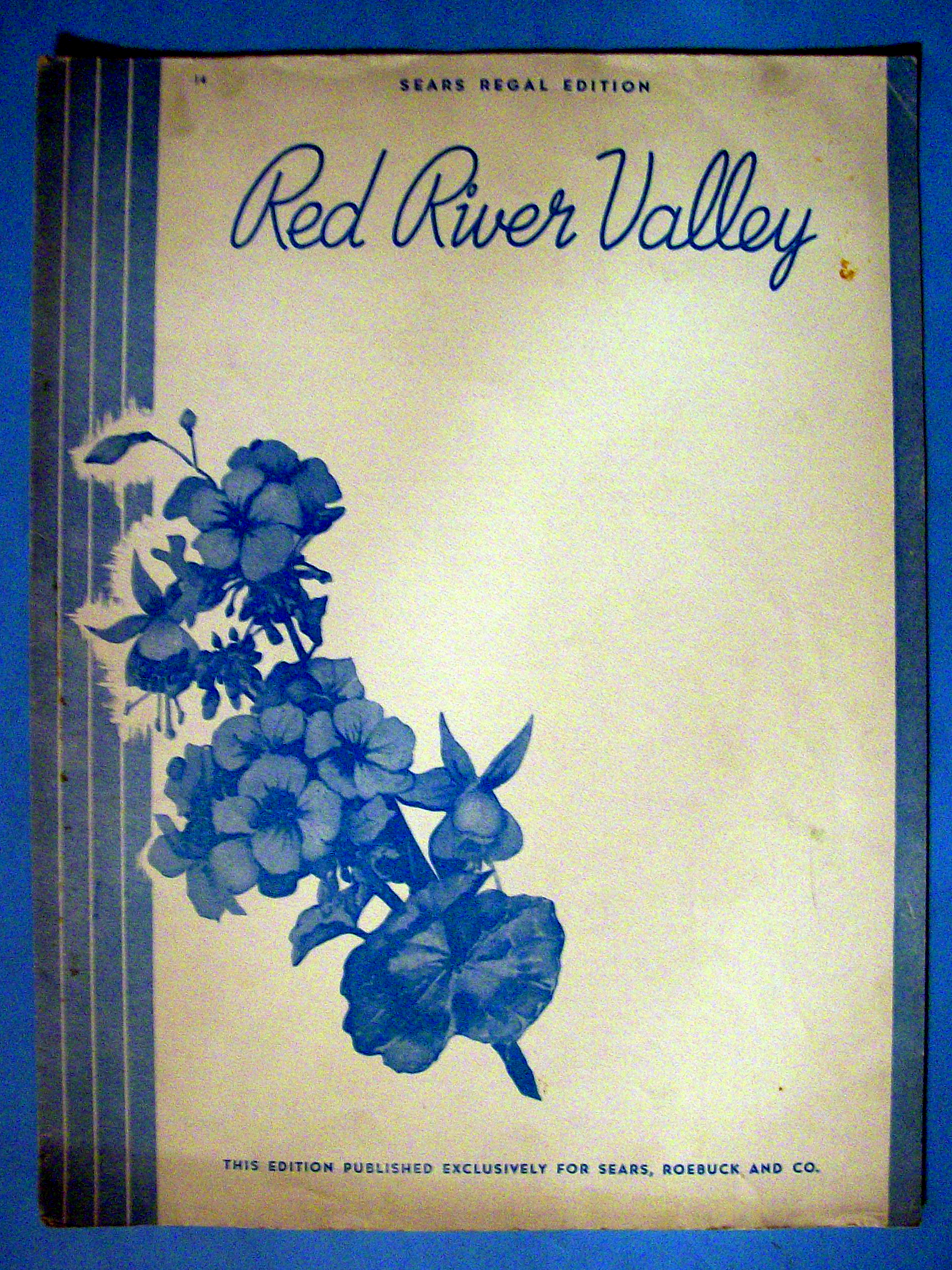 Sheet Music Of 1933 Red River Valley
