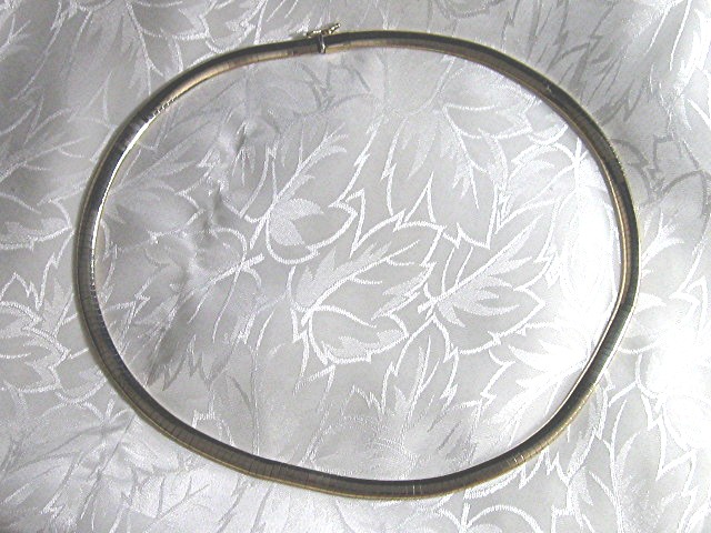14K Gold Omega Necklace  Italy 34grams