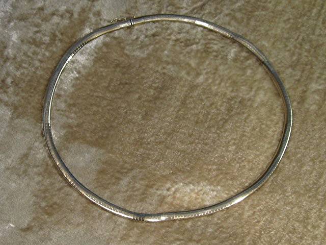 14K Gold Omega Necklace  Italy 34grams