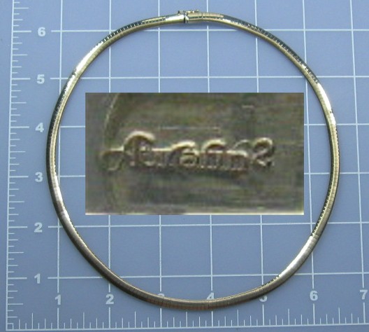 14K Gold Omega Necklace  Italy 34grams