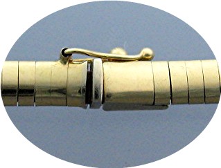 14K Gold Omega Necklace  Italy 34grams