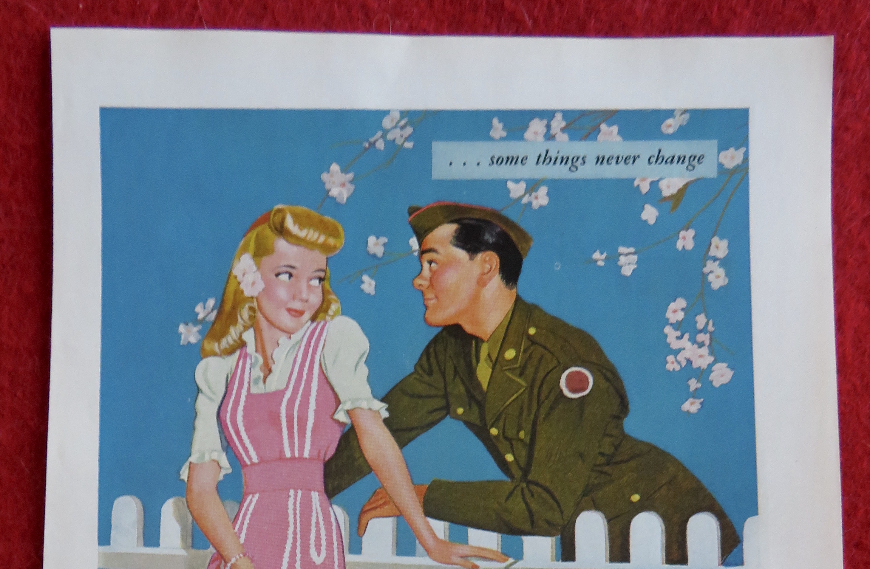 1944 General Tires with Soldier & Woman