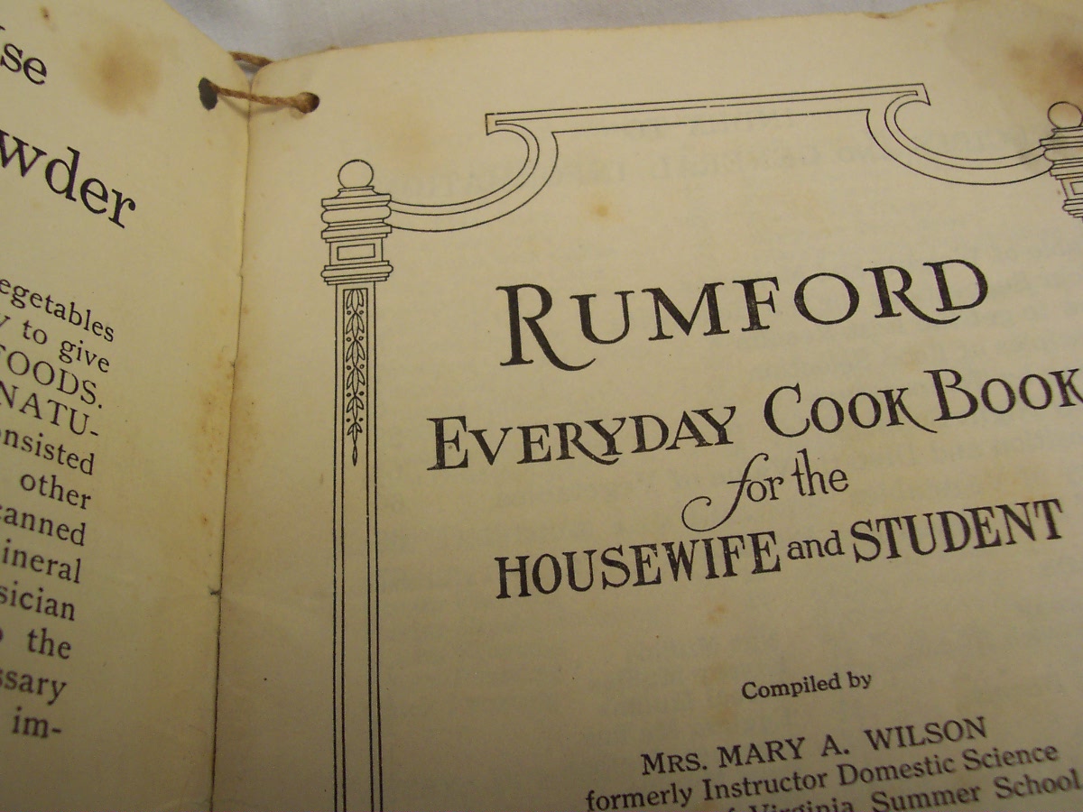 Rumford Everyday Cook Book., 1940's