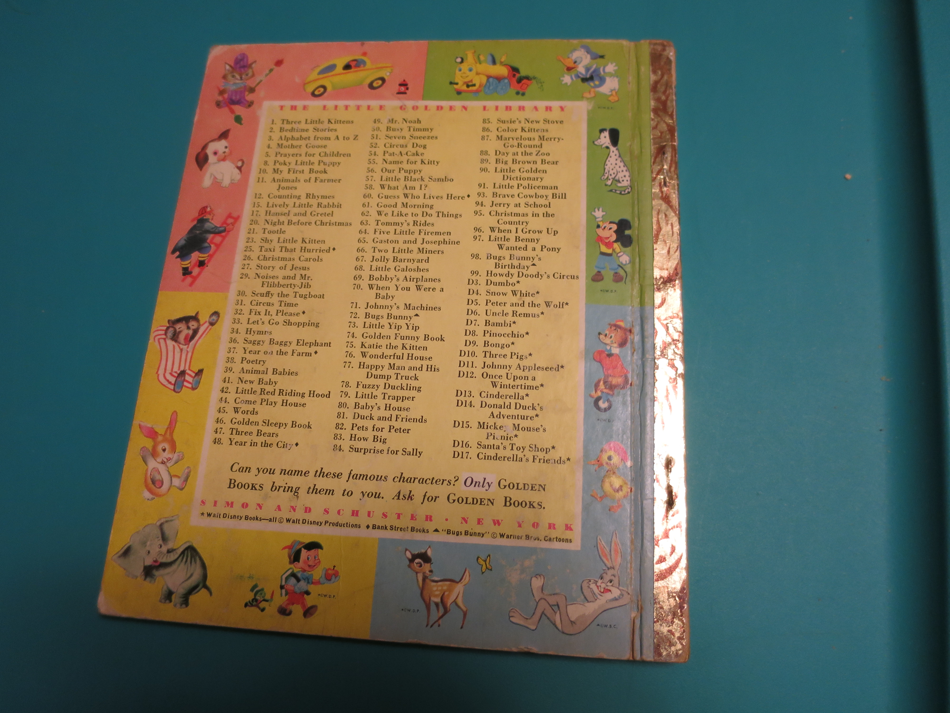 Bugs Bunnys Birthday Book 1950 Little Golden Book