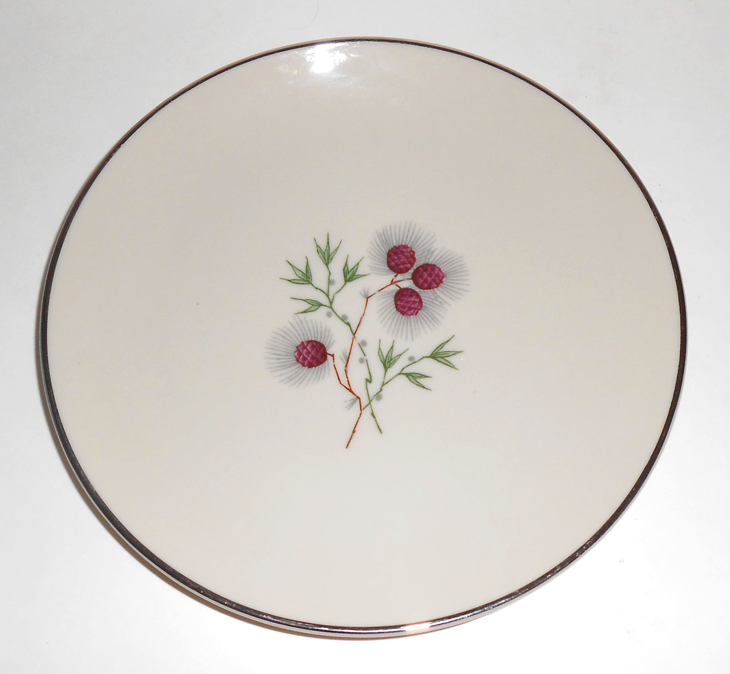 Society Fine Arts China Larchwood Bread Plate! MINT