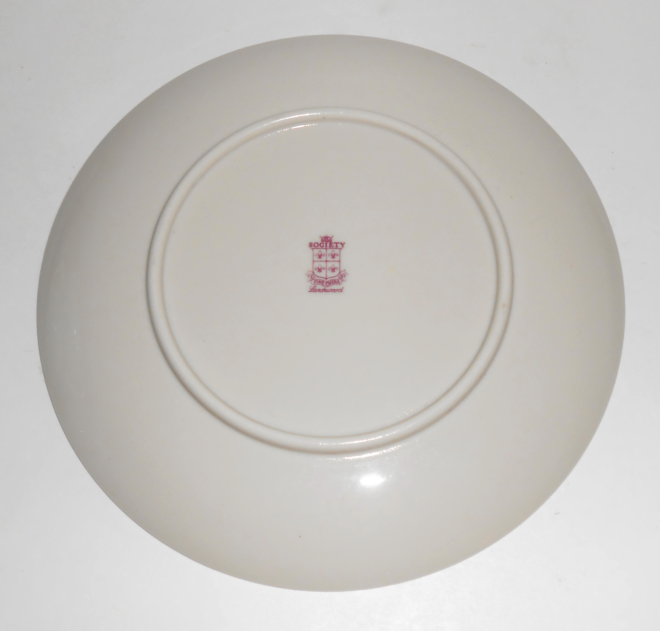Society Fine Arts China Larchwood Bread Plate! MINT