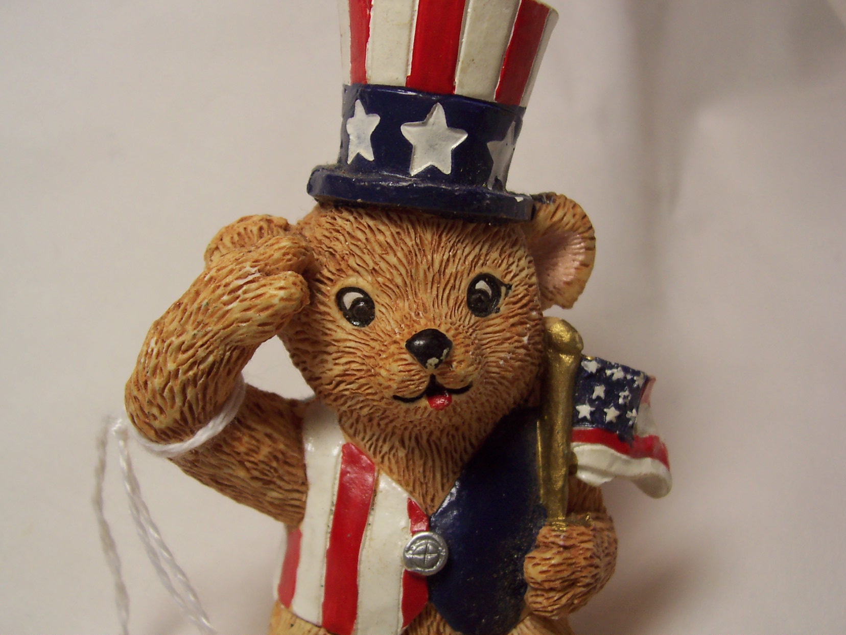 Claires 1997 Patriotic Bear Ornament