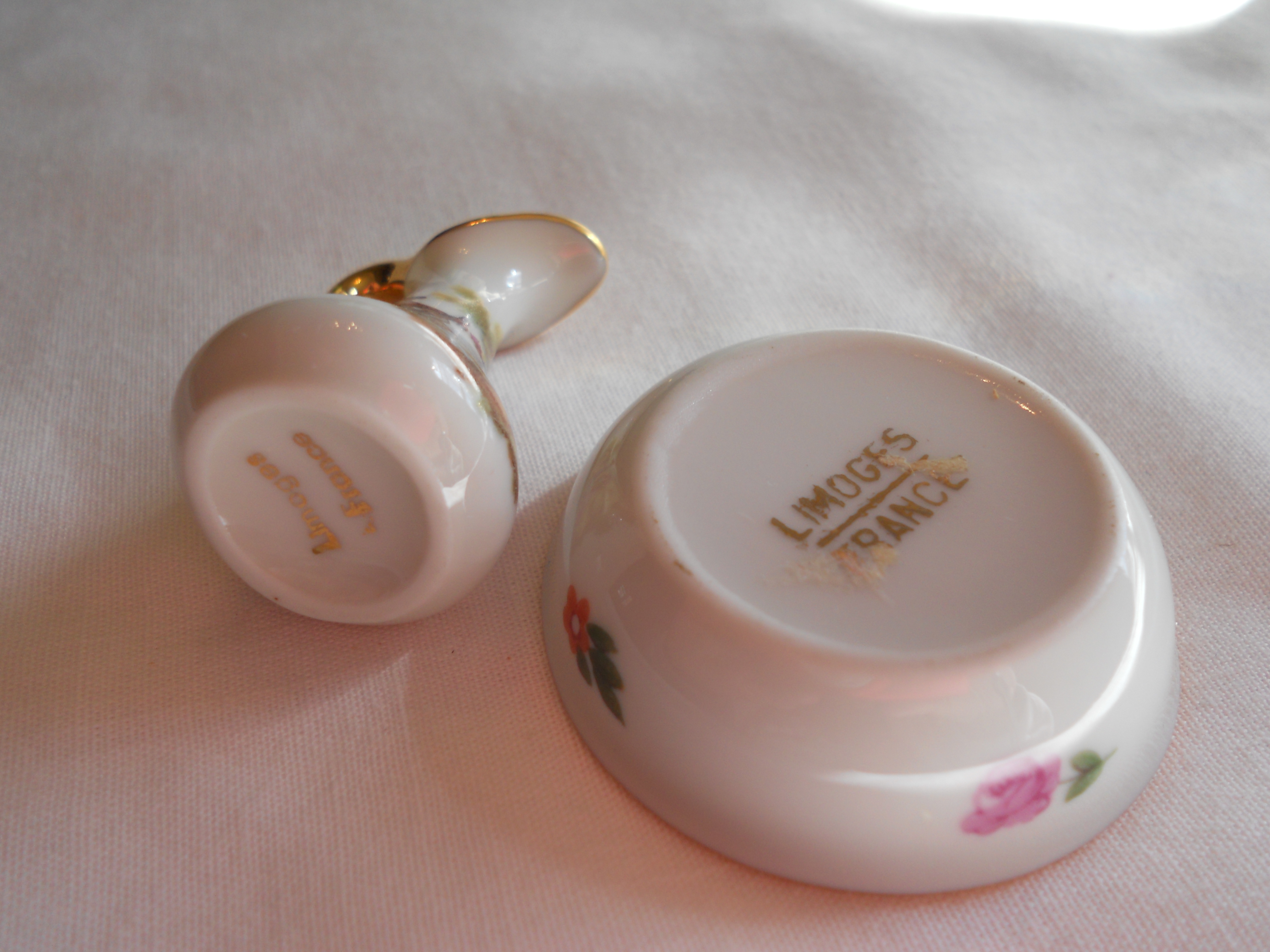 Limoges France Miniature Pitcher and bowl