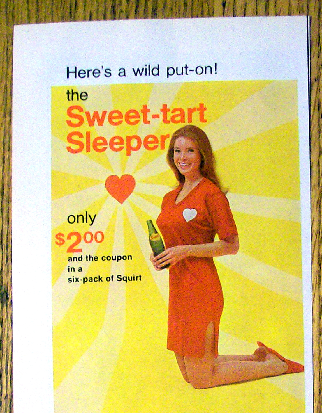 1969 Squirt Soda with Sweet-Tart Sleeper