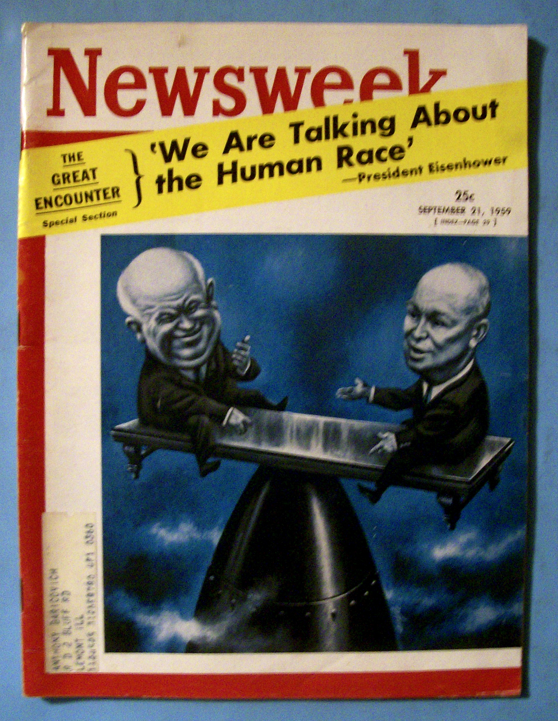 Newsweek Magazine - September 21, 1959 - Eisenhower