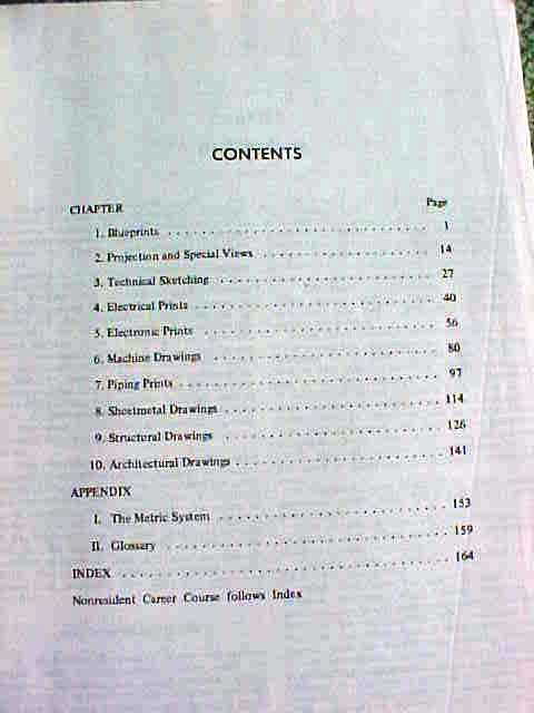 Blueprint Reading & Sketching Naval Education 1977