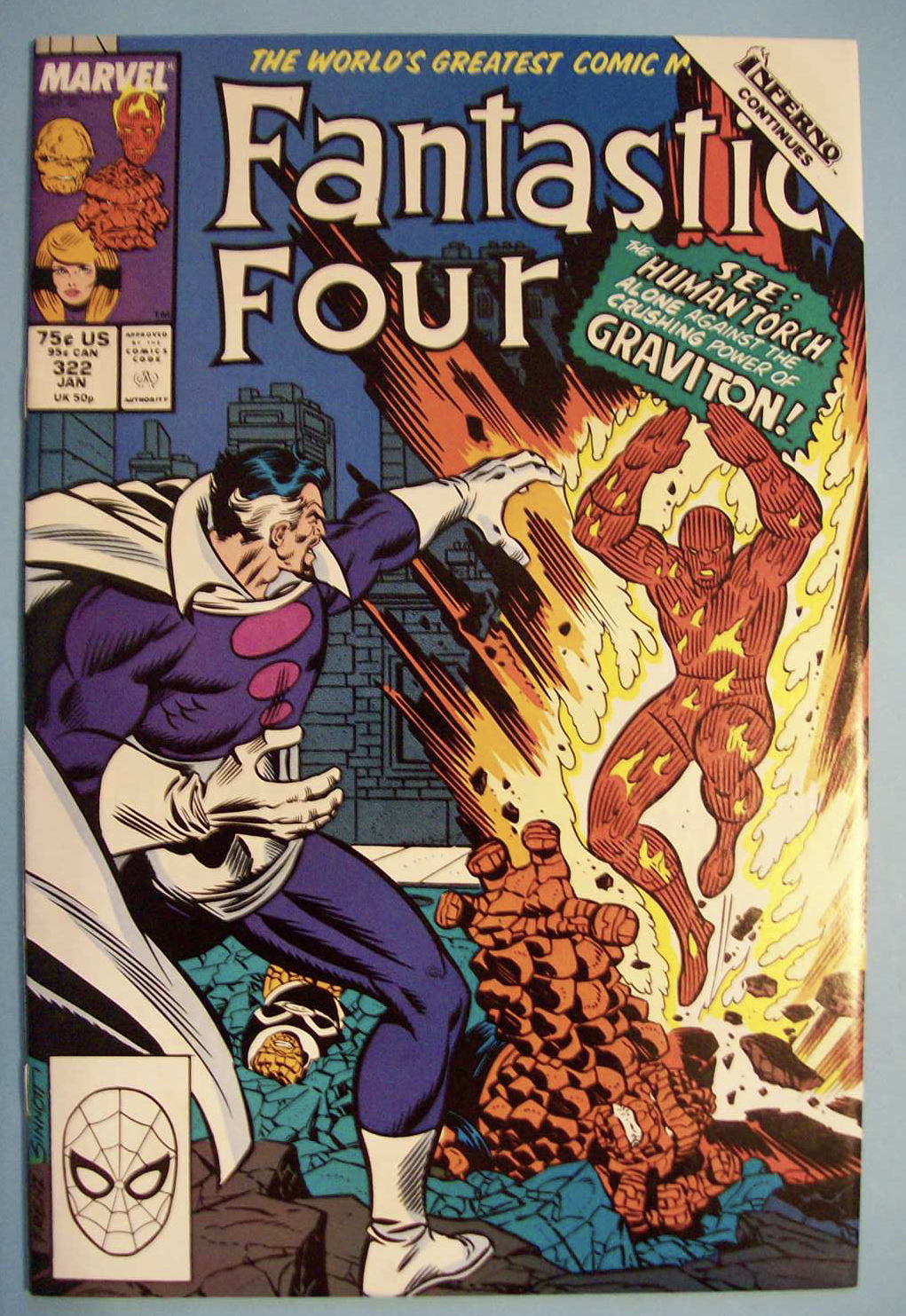 Fantastic Four Comics - Jan 1989 - Human Torch