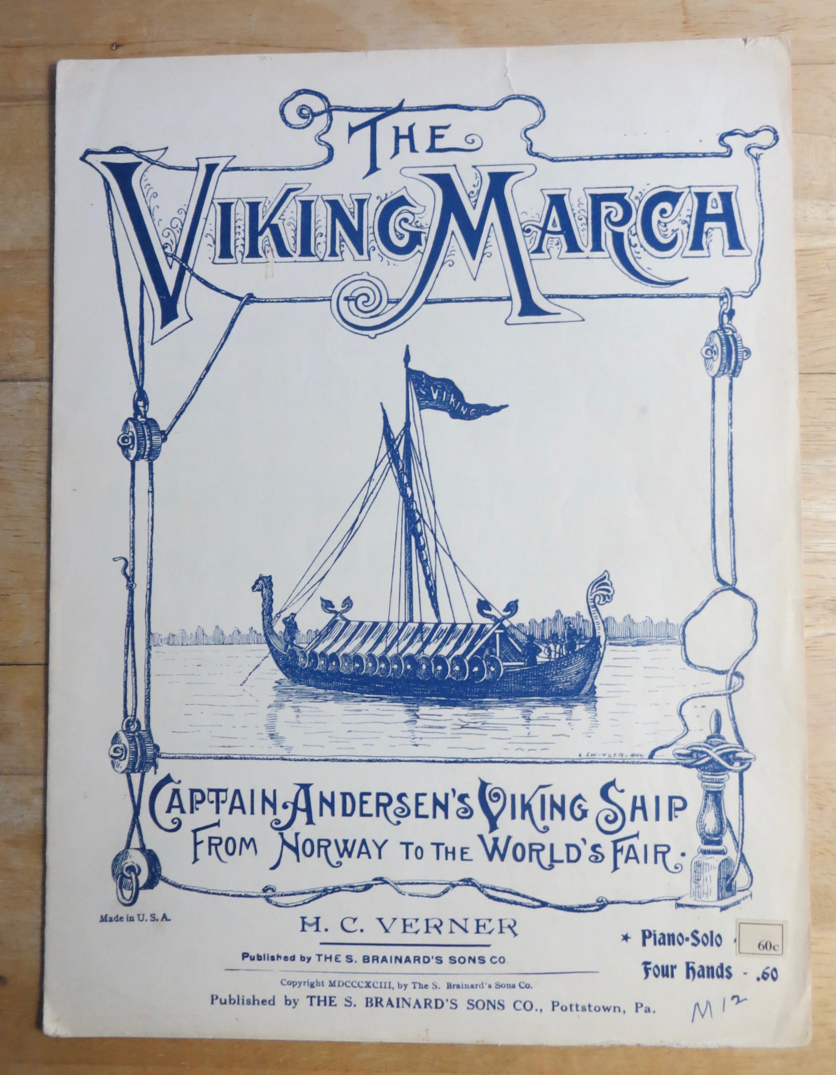 1921 The Viking March Sheet Music (Columbian Expo)