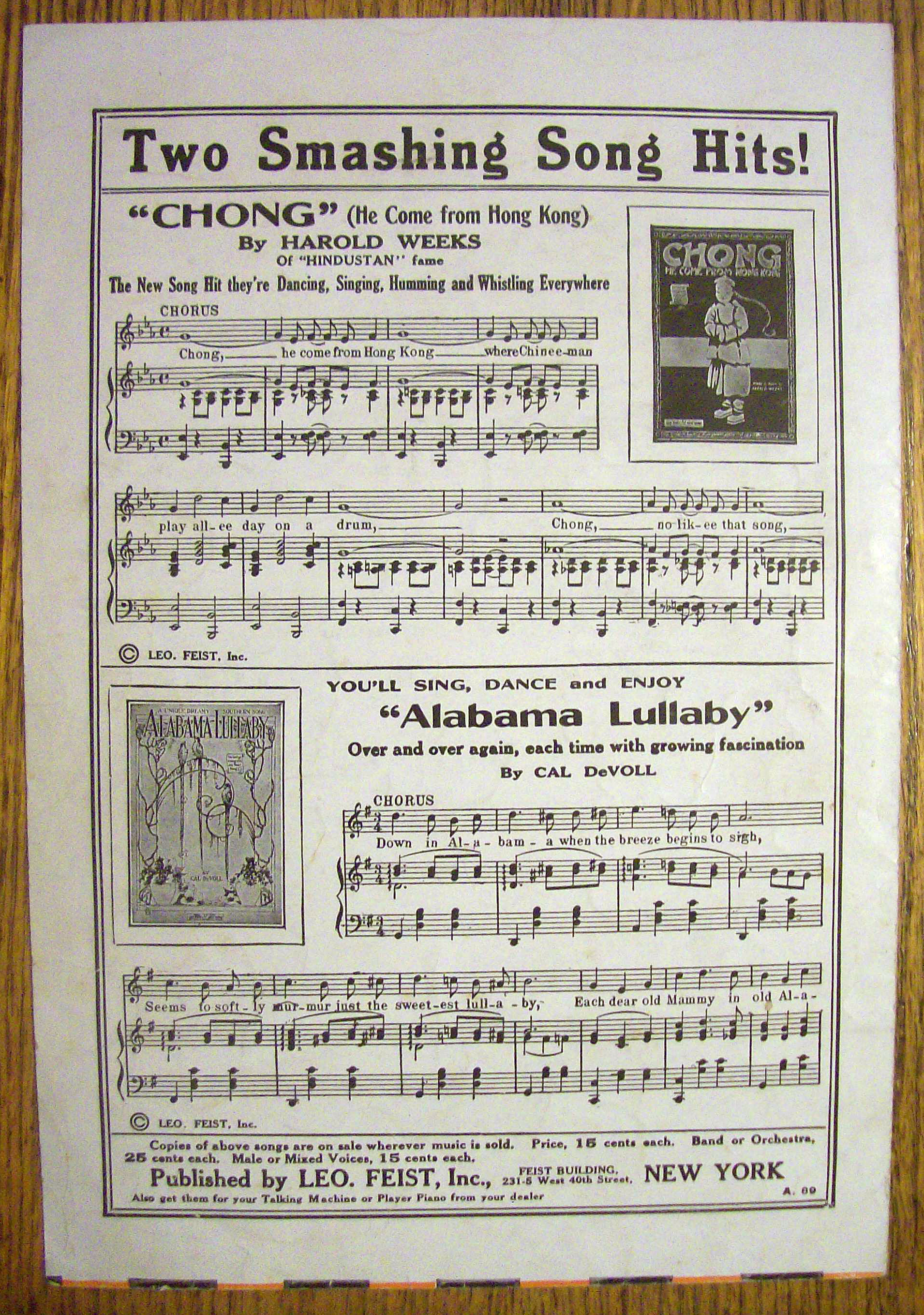 Sheet Music For 1919 Johnny's In Town By Yellen/Meyer