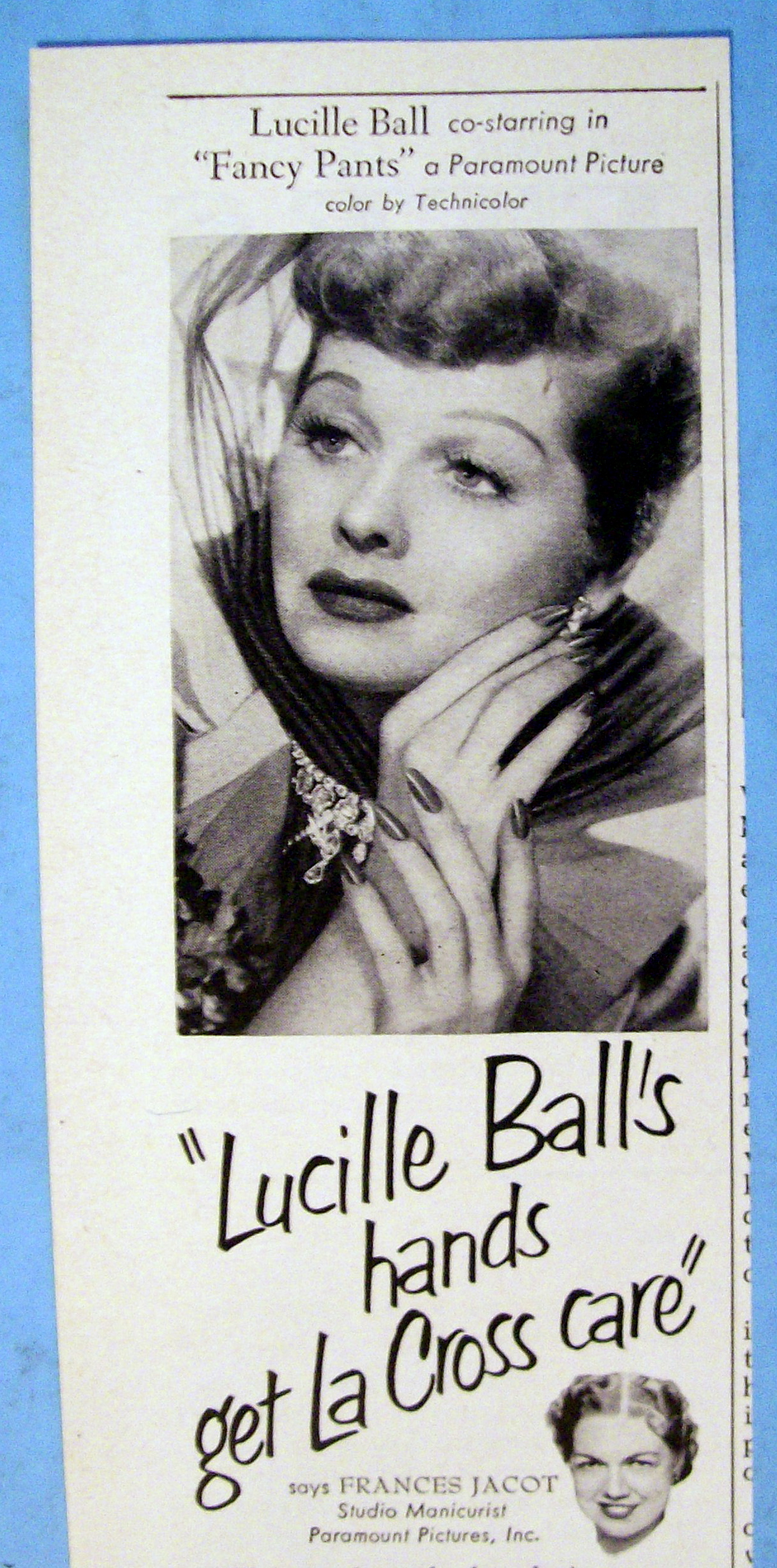 Vintage Ad: 1950 La Cross with Lucille Ball