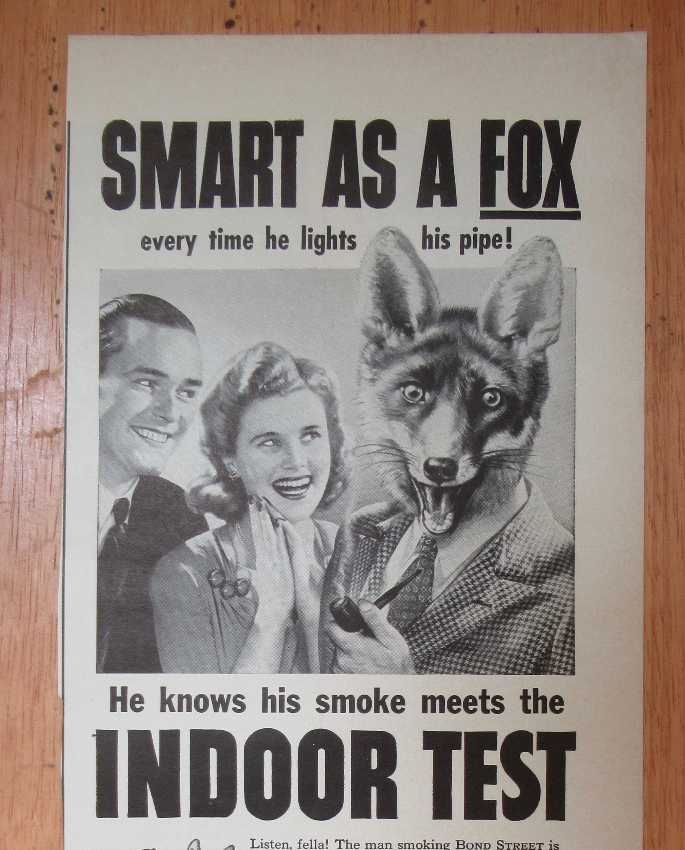 1943 Bond Street Pipe Tobacco with Smart as a Fox