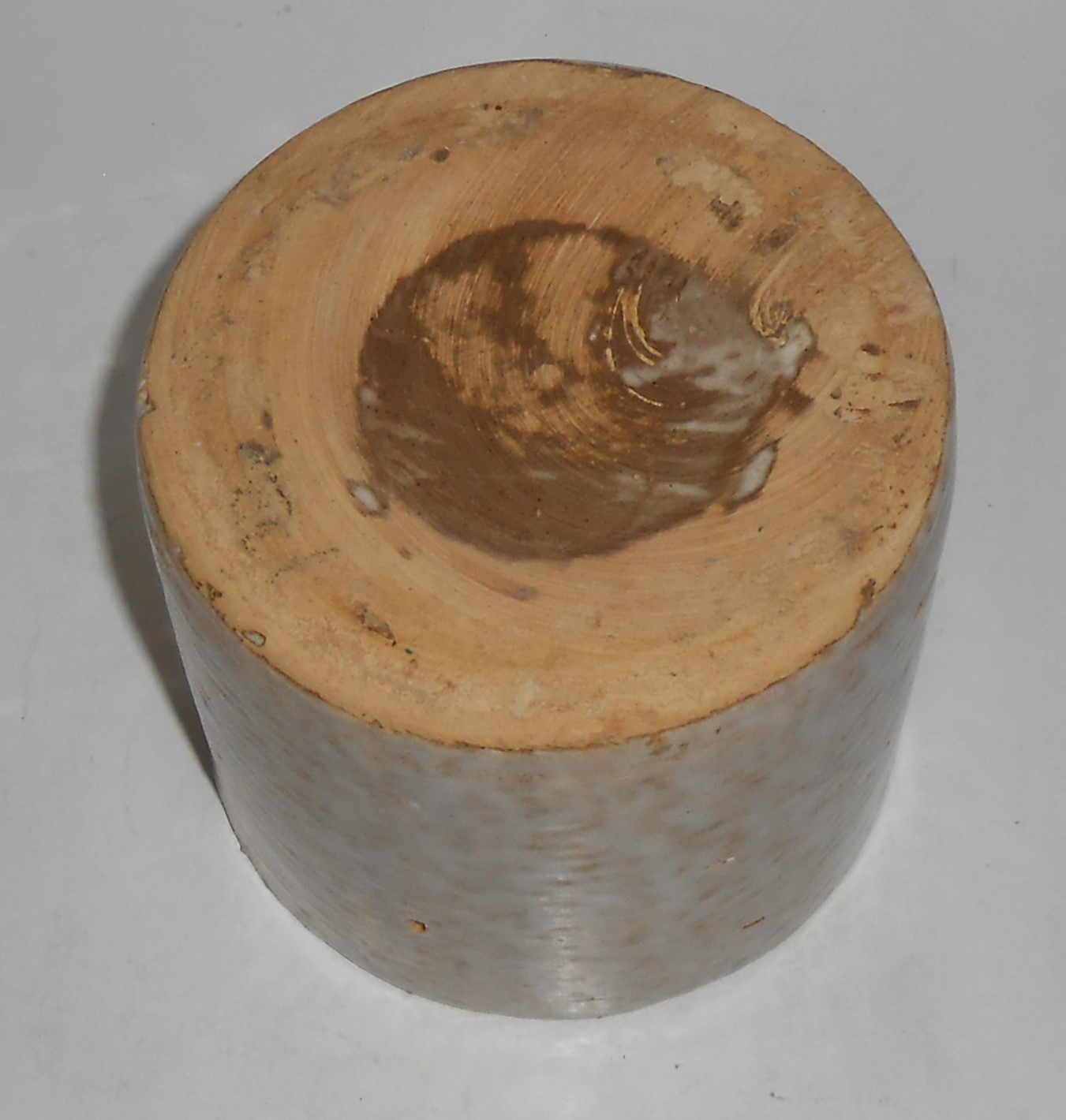 Zanesville Stoneware Pottery Homespun White Over Brown